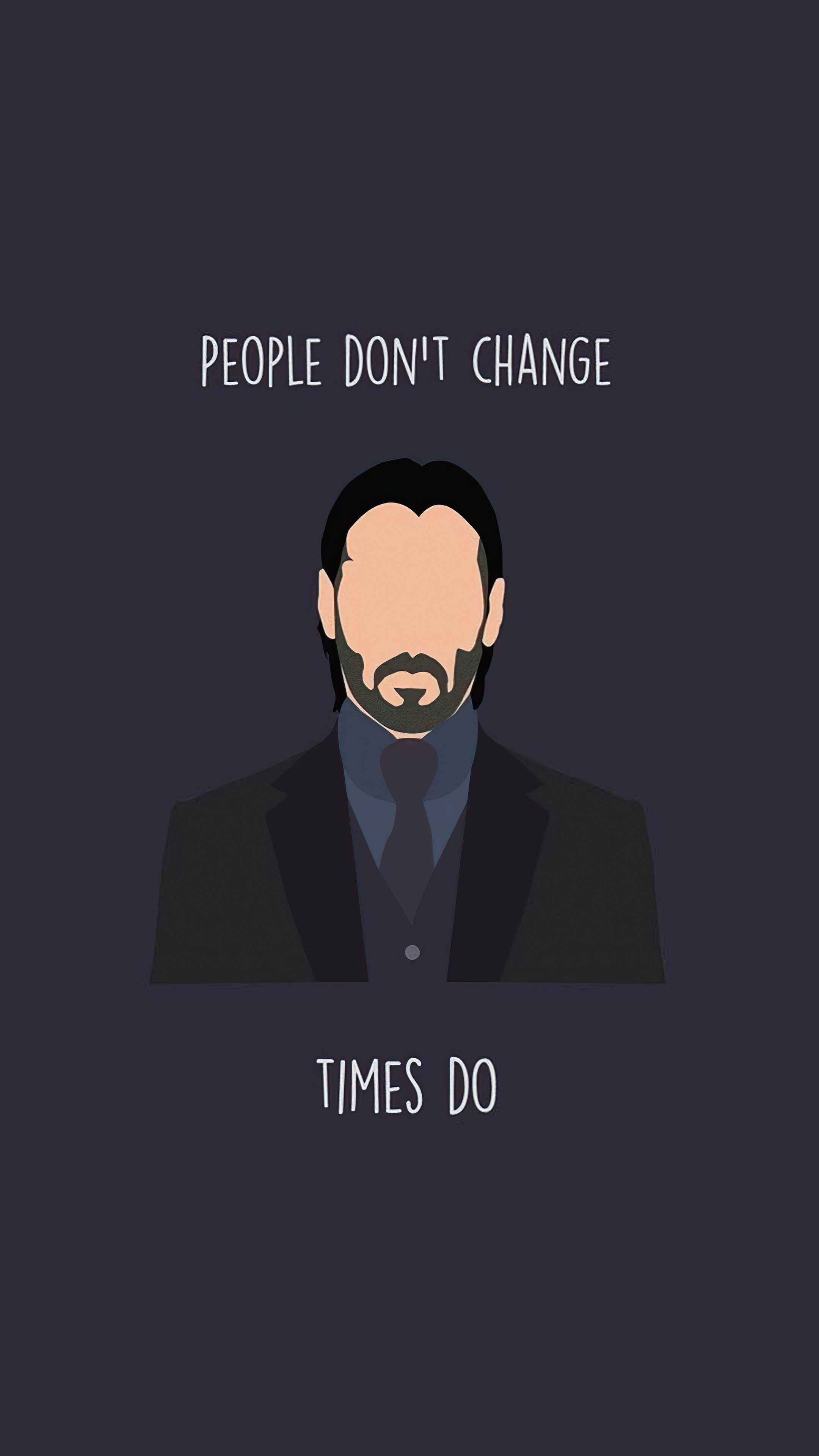 John Wick from John Wick minimalist artwork HD Phone Wallpaper