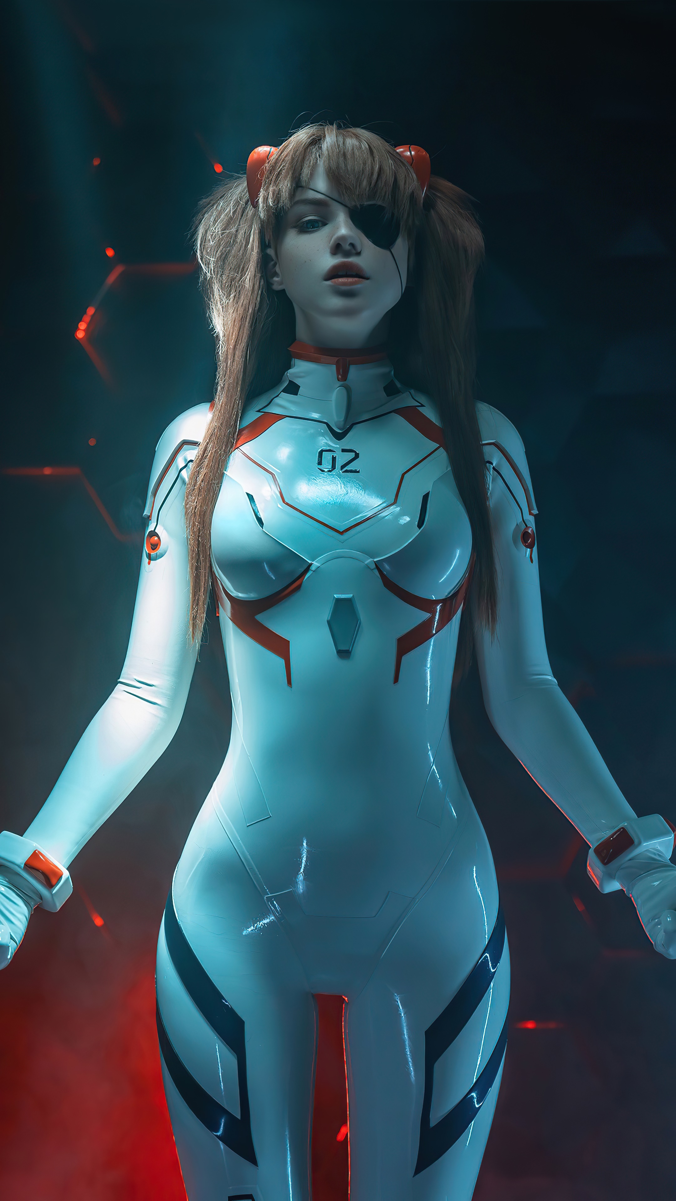 Asuka Langley Soryu from Neon Genesis Evangelion Cosplay HD Phone Wallpaper