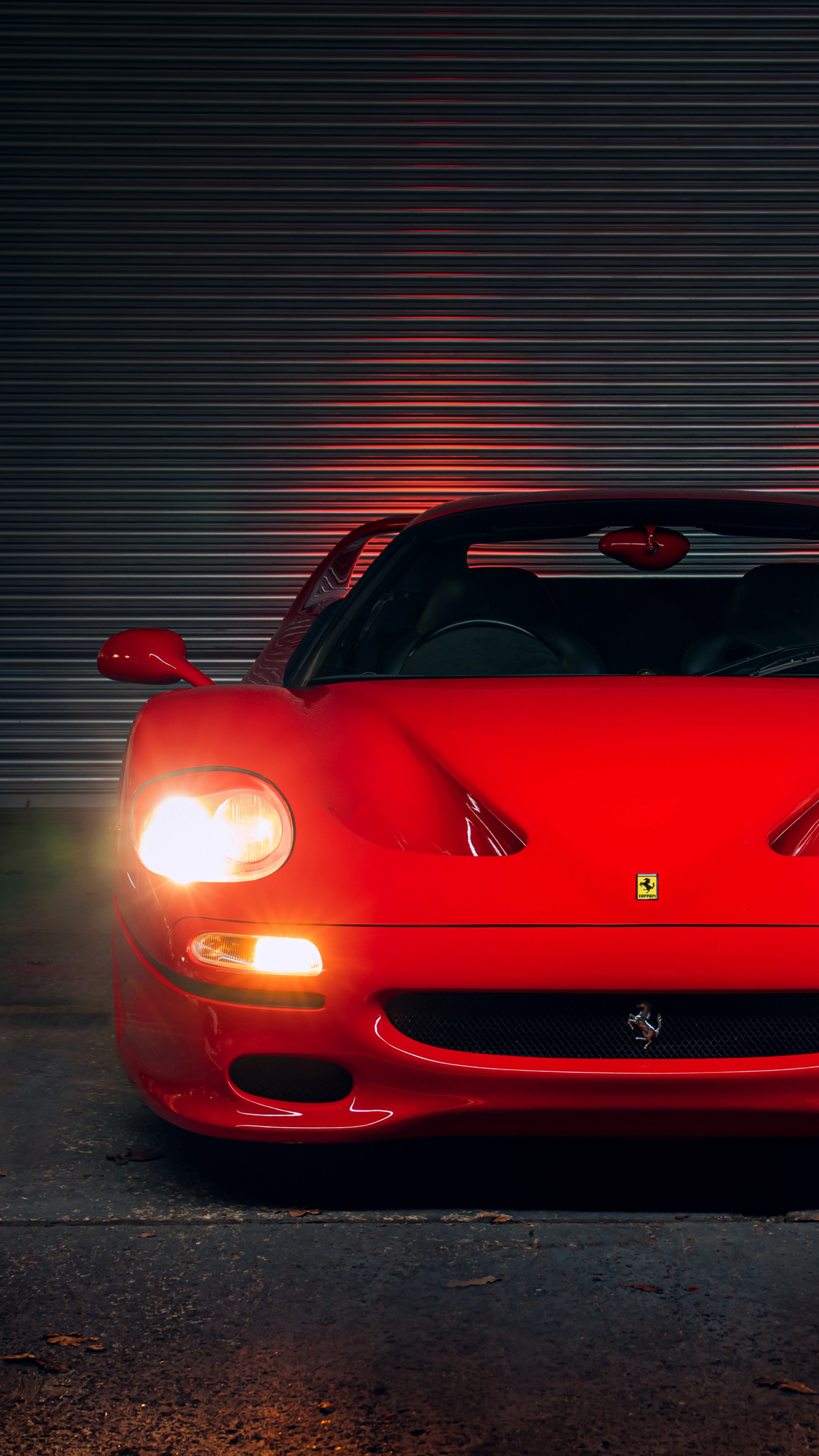 Red Ferrari F50 sports car HD Phone Wallpaper