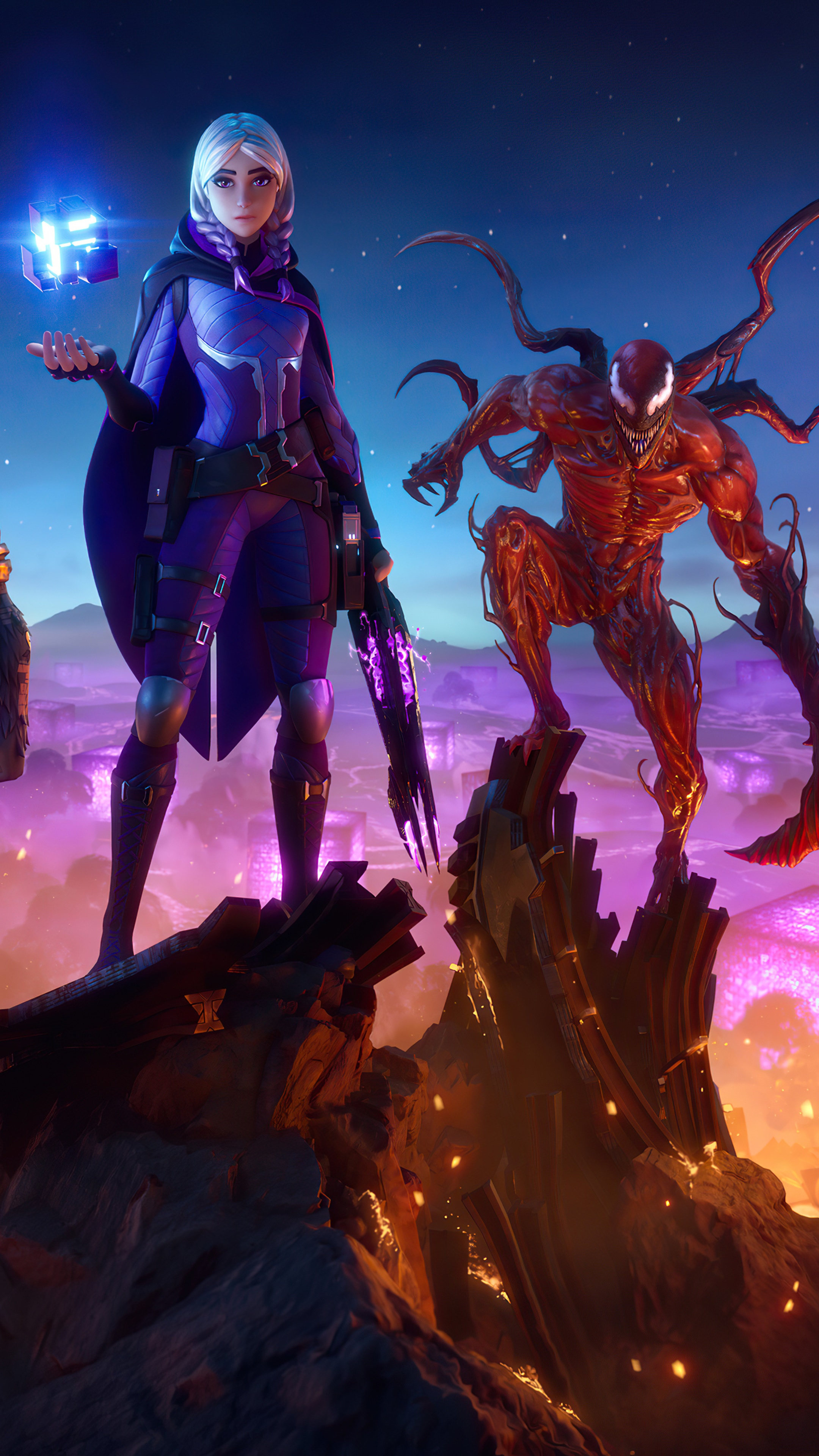 Fortnite characters with Carnage HD Phone Wallpaper