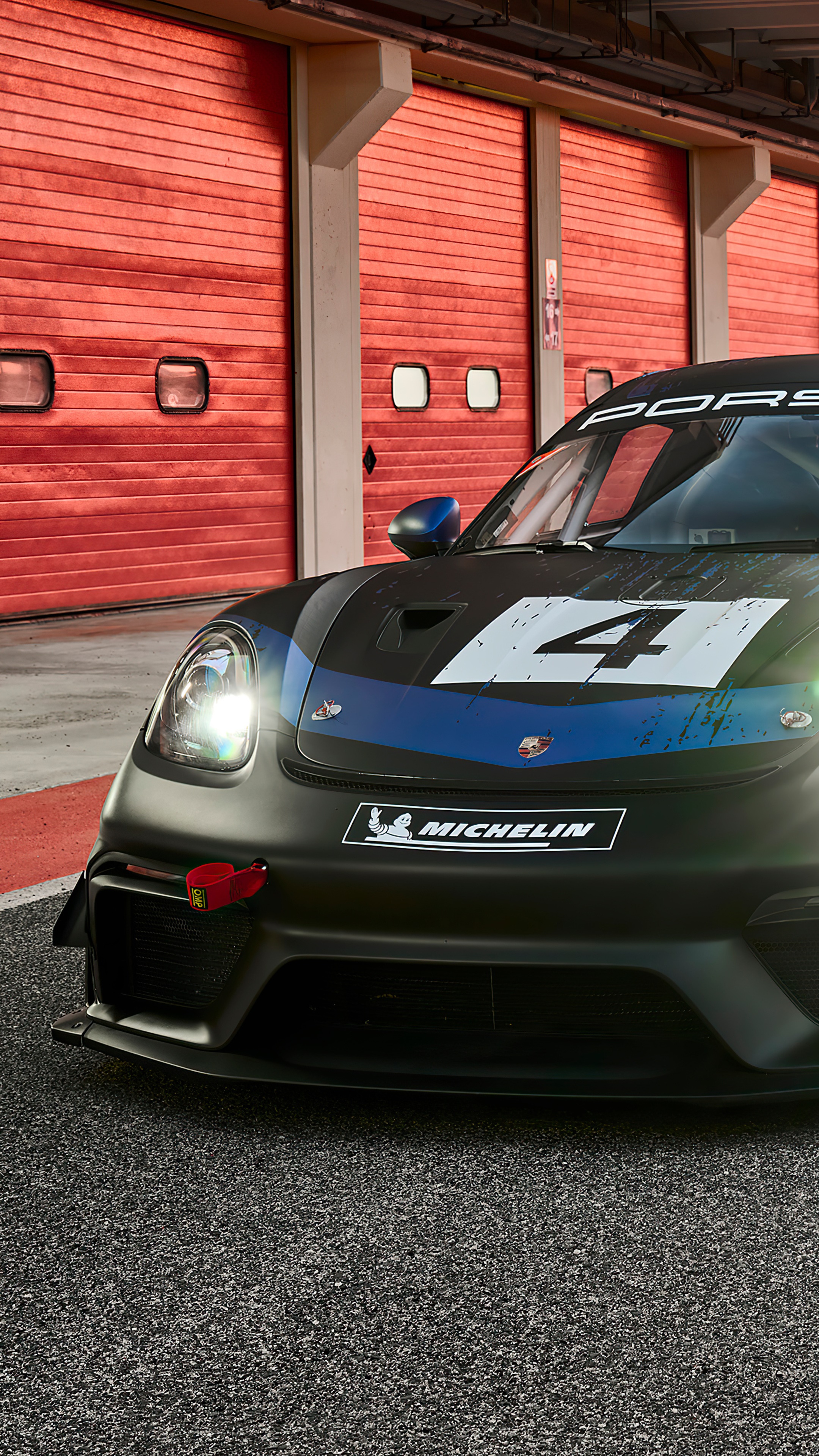 Porsche 718 Cayman GT4 RS Clubsport race car HD Phone Wallpaper