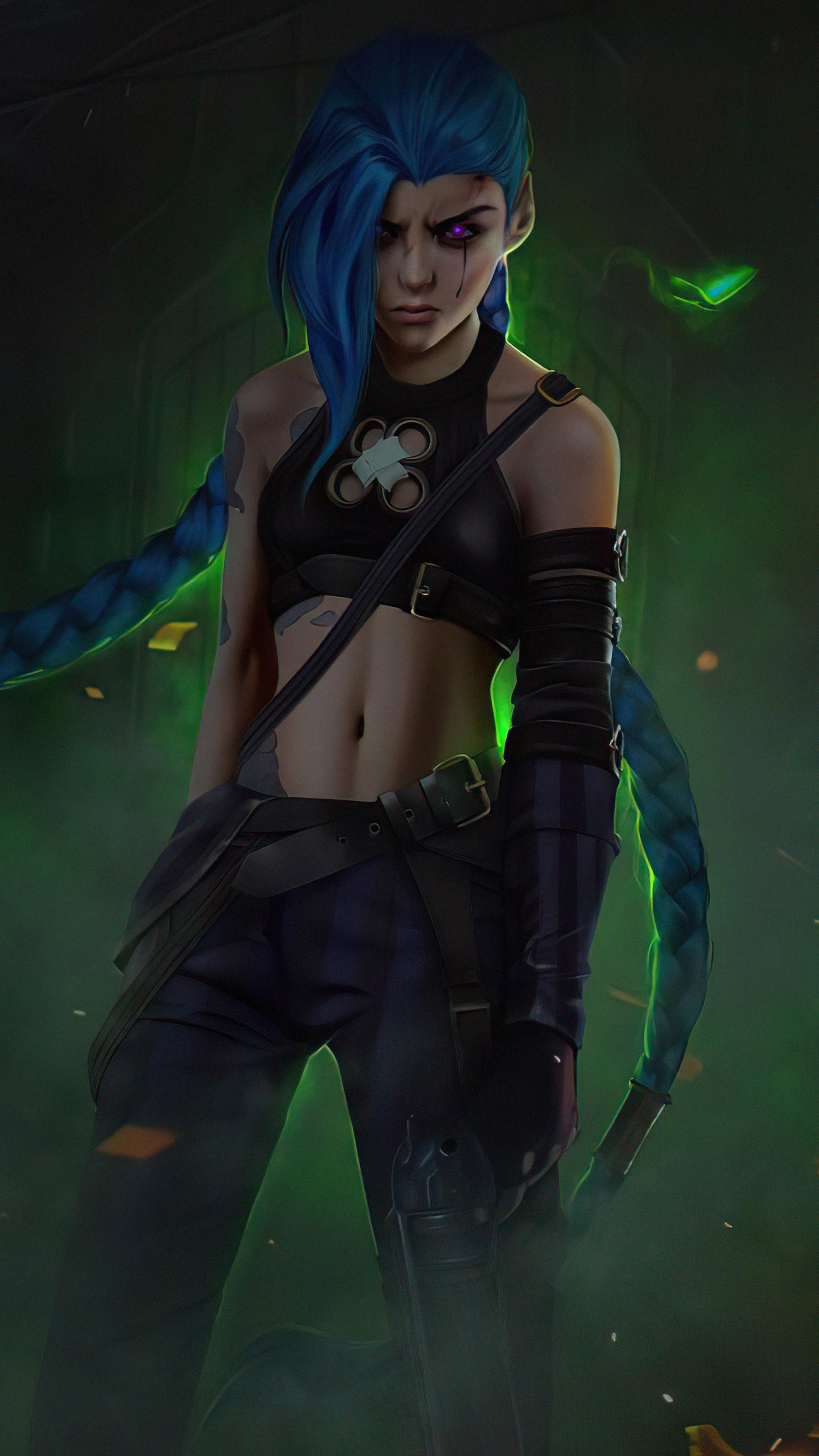 Jinx from Arcane League of Legends 4K HD Phone Wallpaper