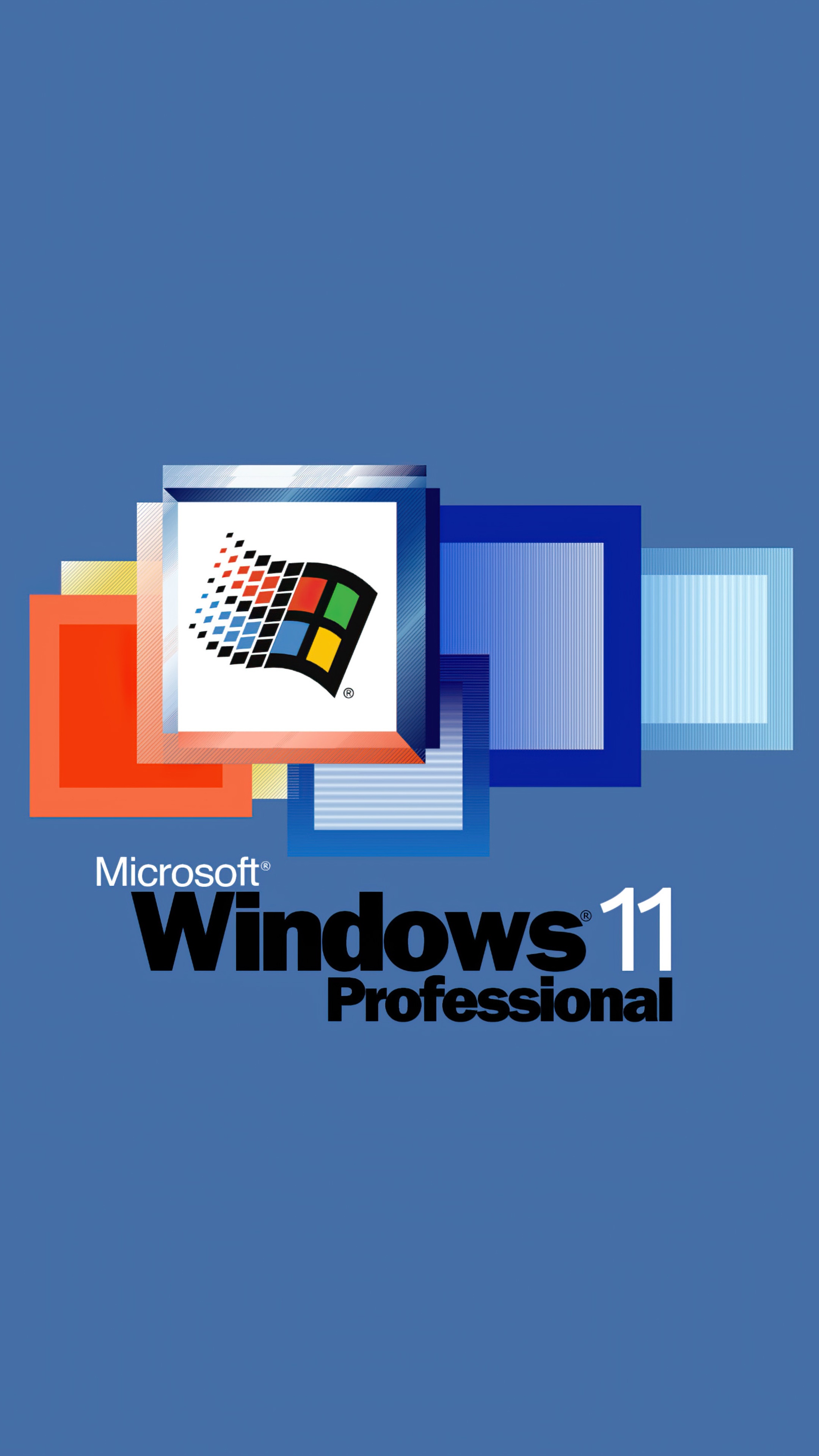 Microsoft Windows 11 Professional logo HD Phone Wallpaper