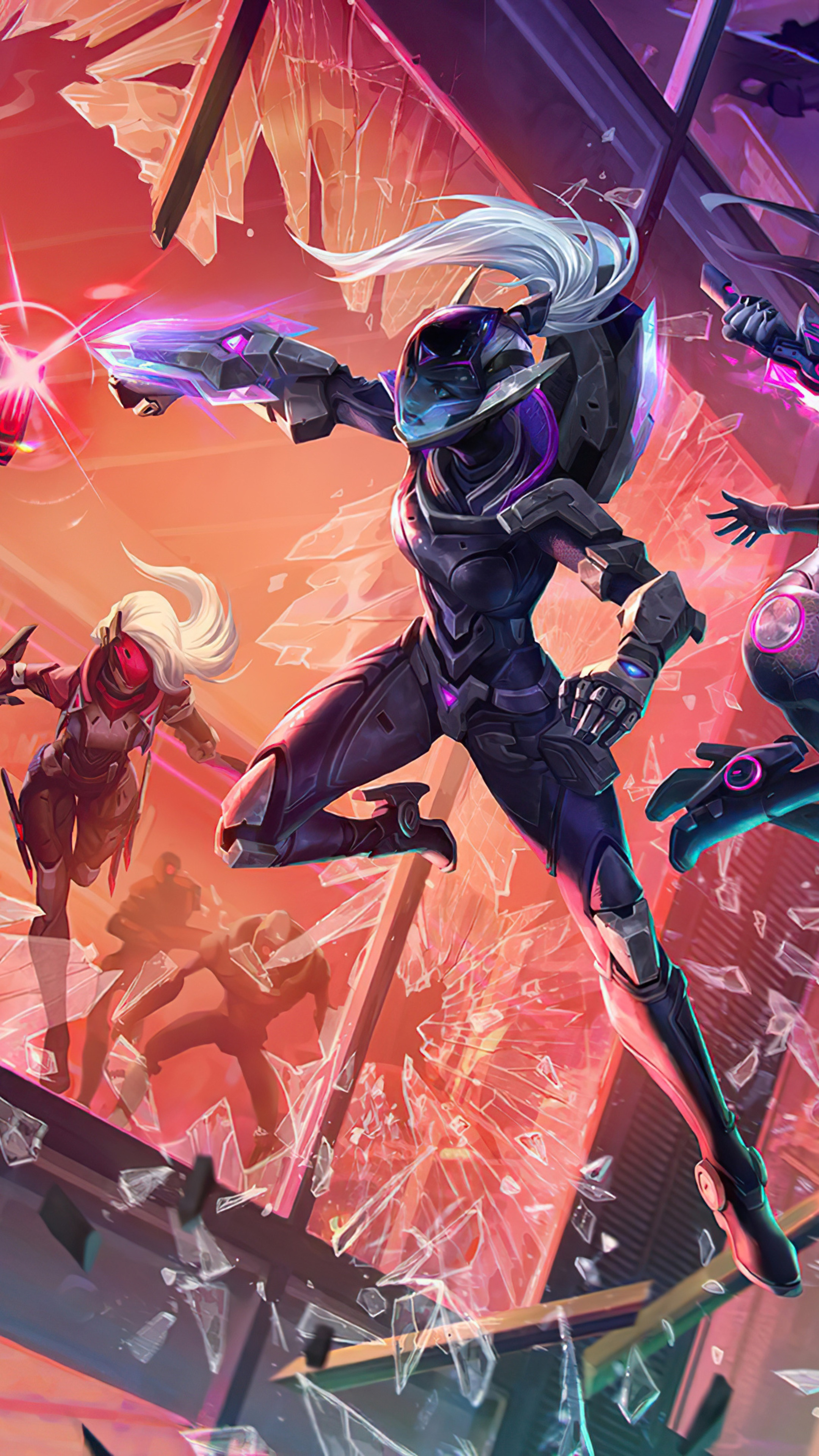 League of Legends: Wild Rift characters in action HD Phone Wallpaper