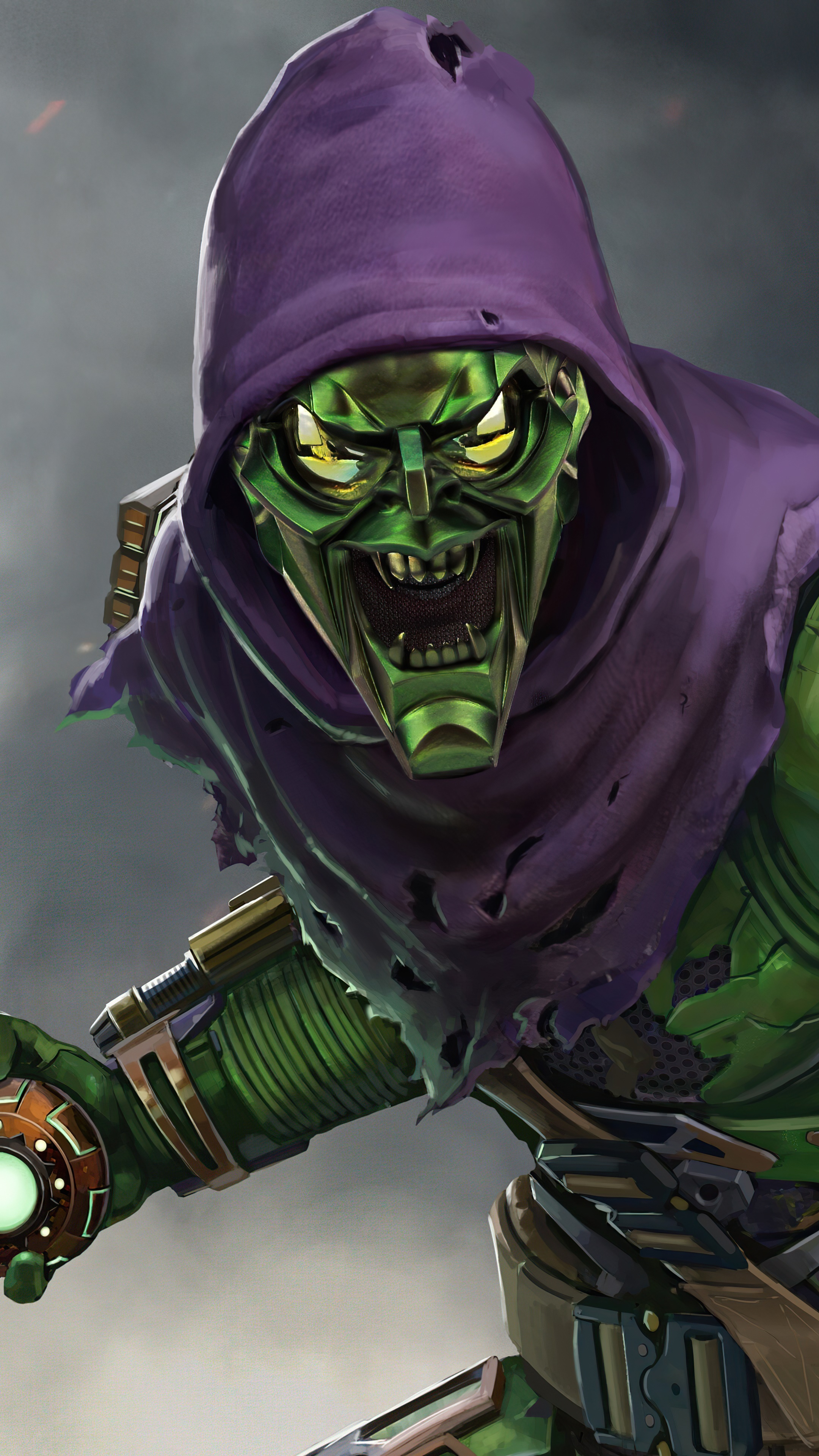 Green Goblin from Marvel artwork HD Phone Wallpaper