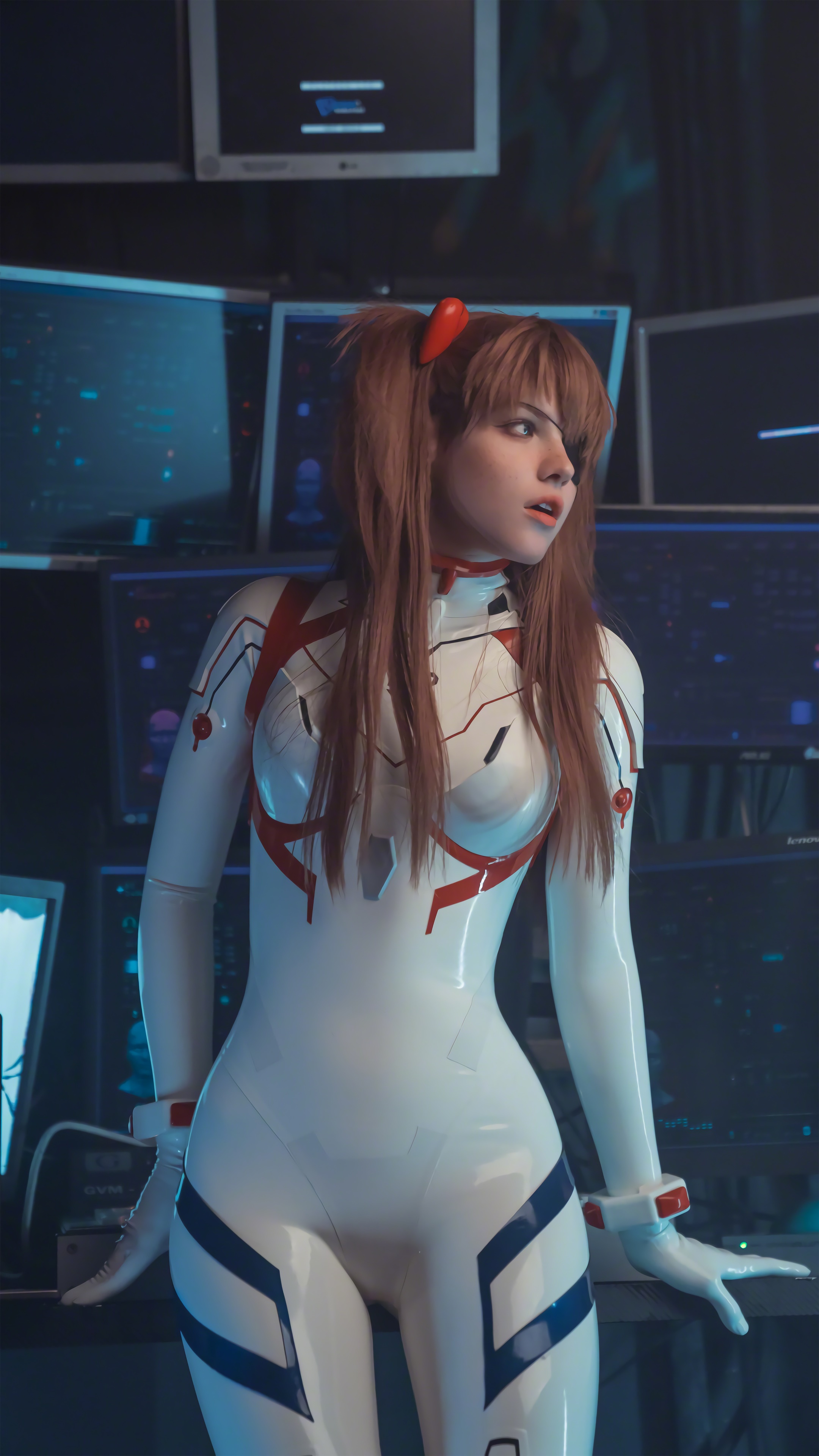 Asuka Langley Soryu from Neon Genesis Evangelion cosplay HD Phone Wallpaper