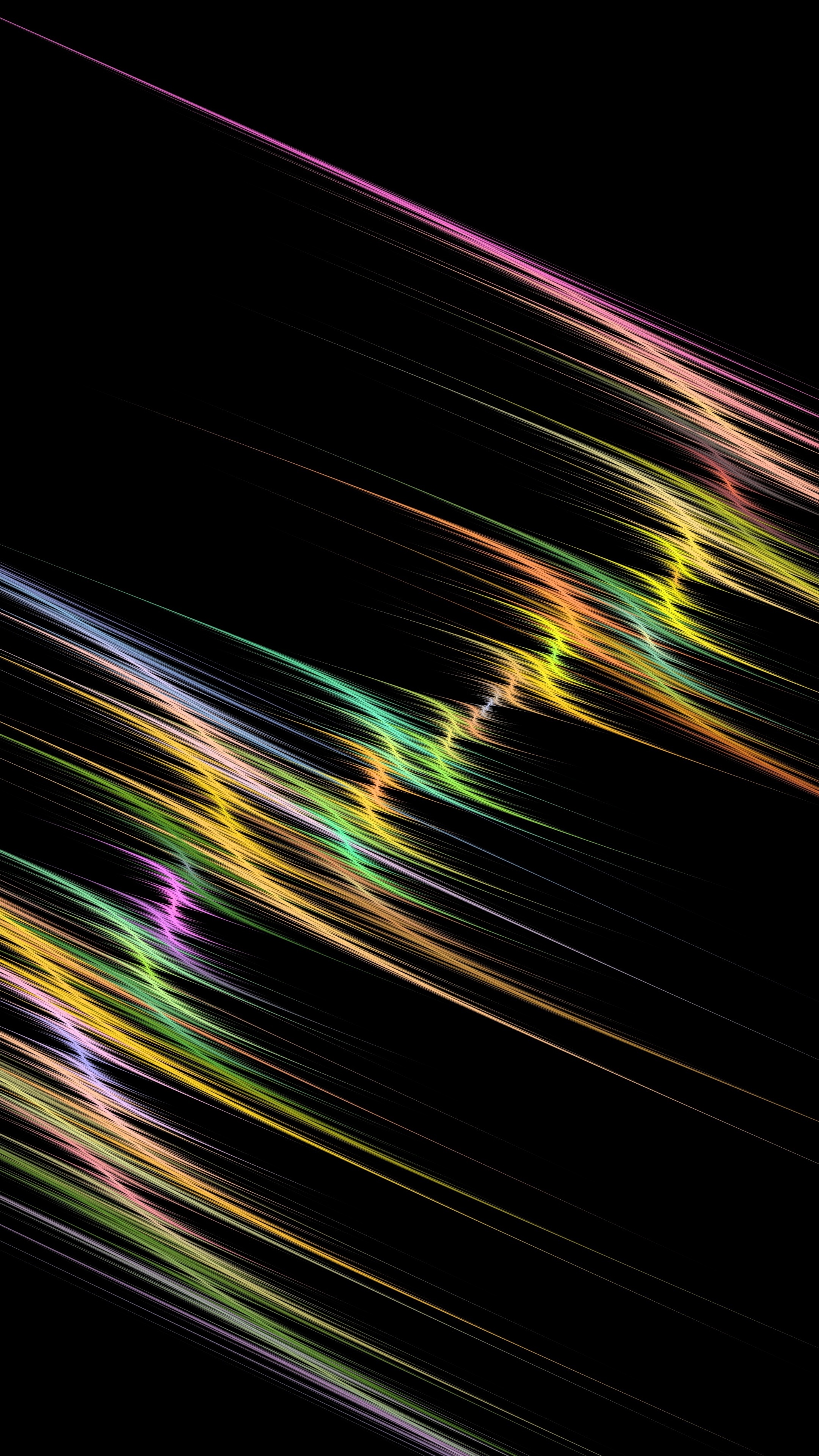 Abstract digital art with colorful streaks HD Phone Wallpaper