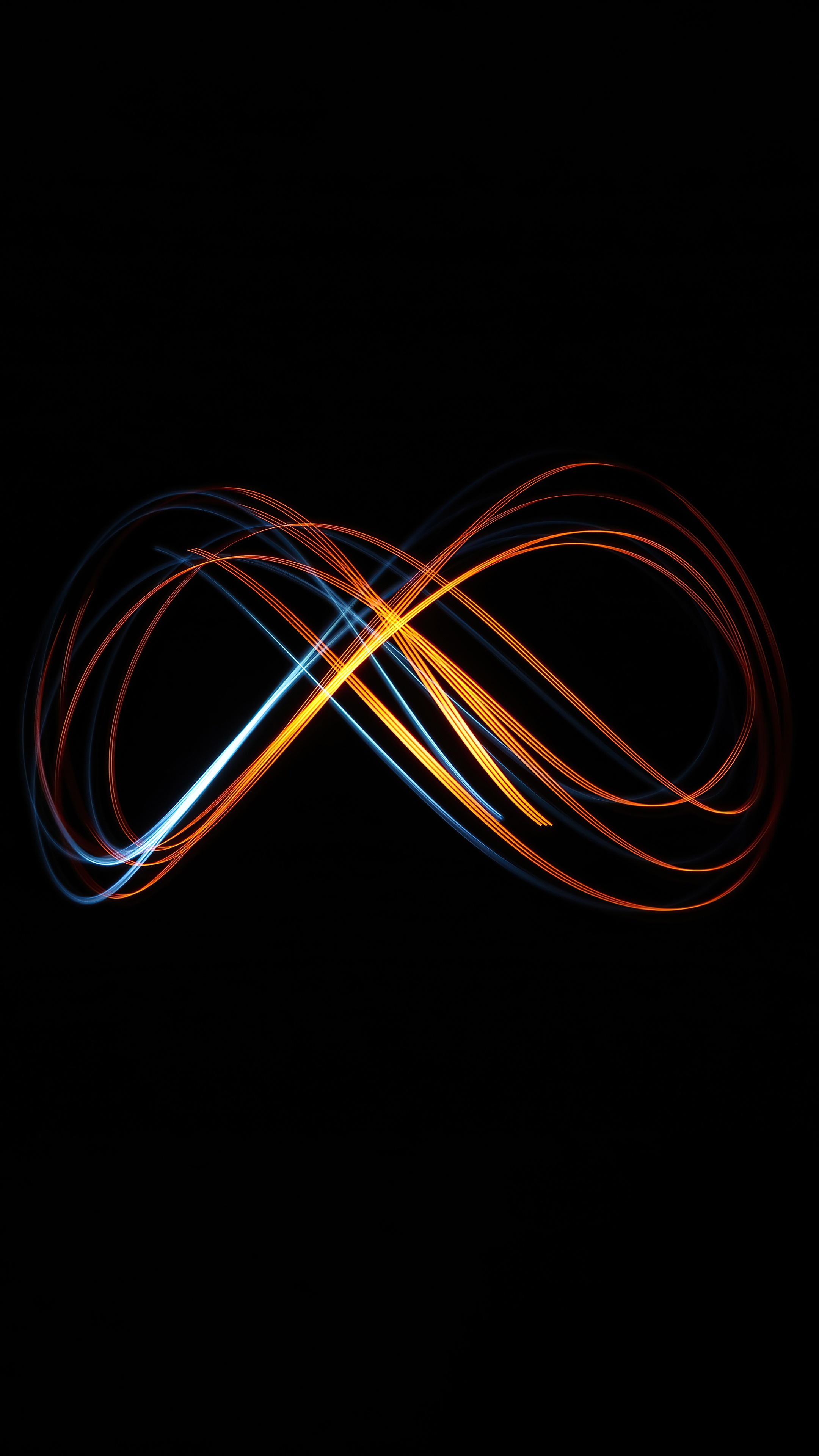 Abstract infinity symbol light painting HD Phone Wallpaper