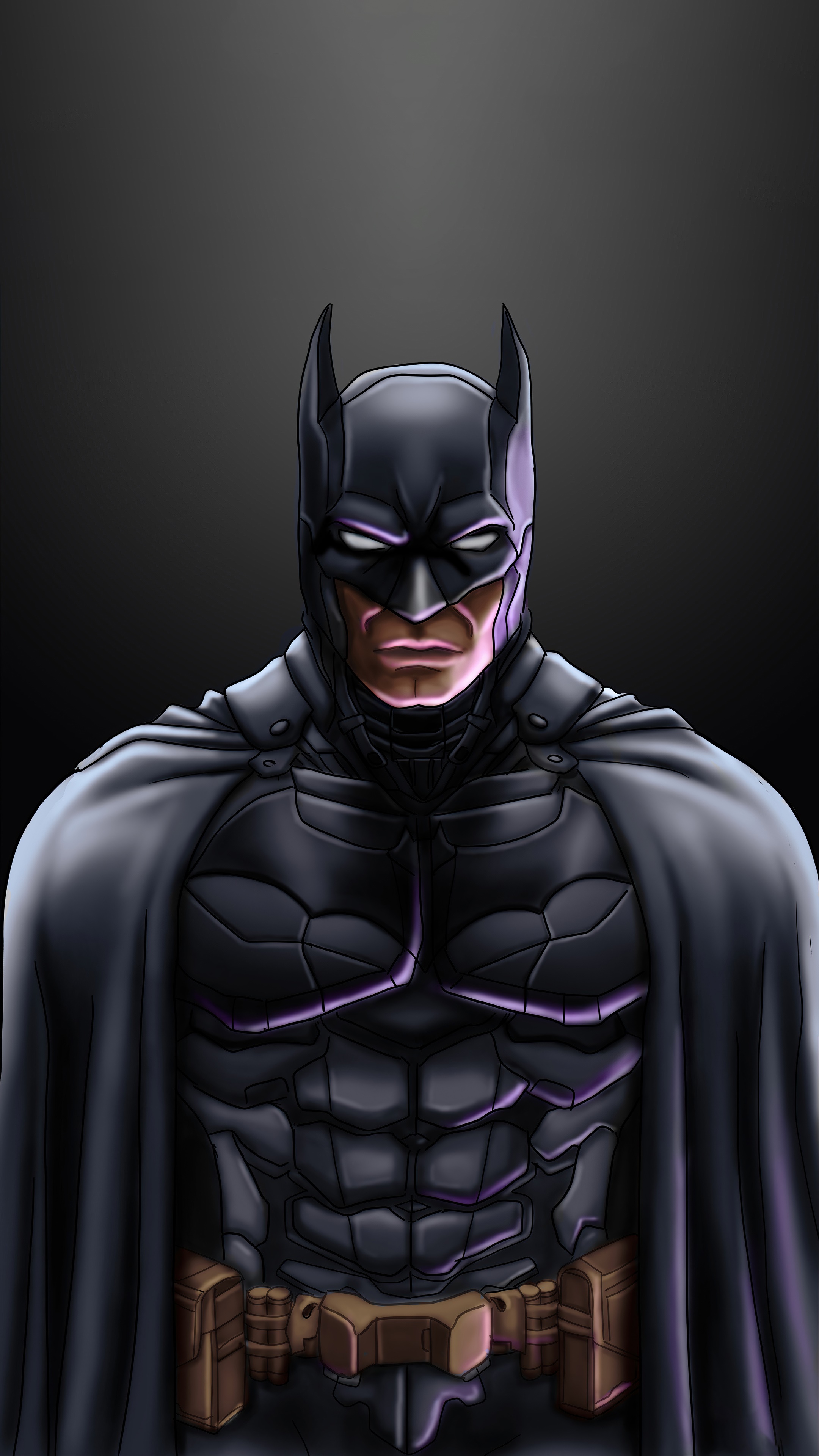 Batman artwork by an artist on Artstation HD Phone Wallpaper