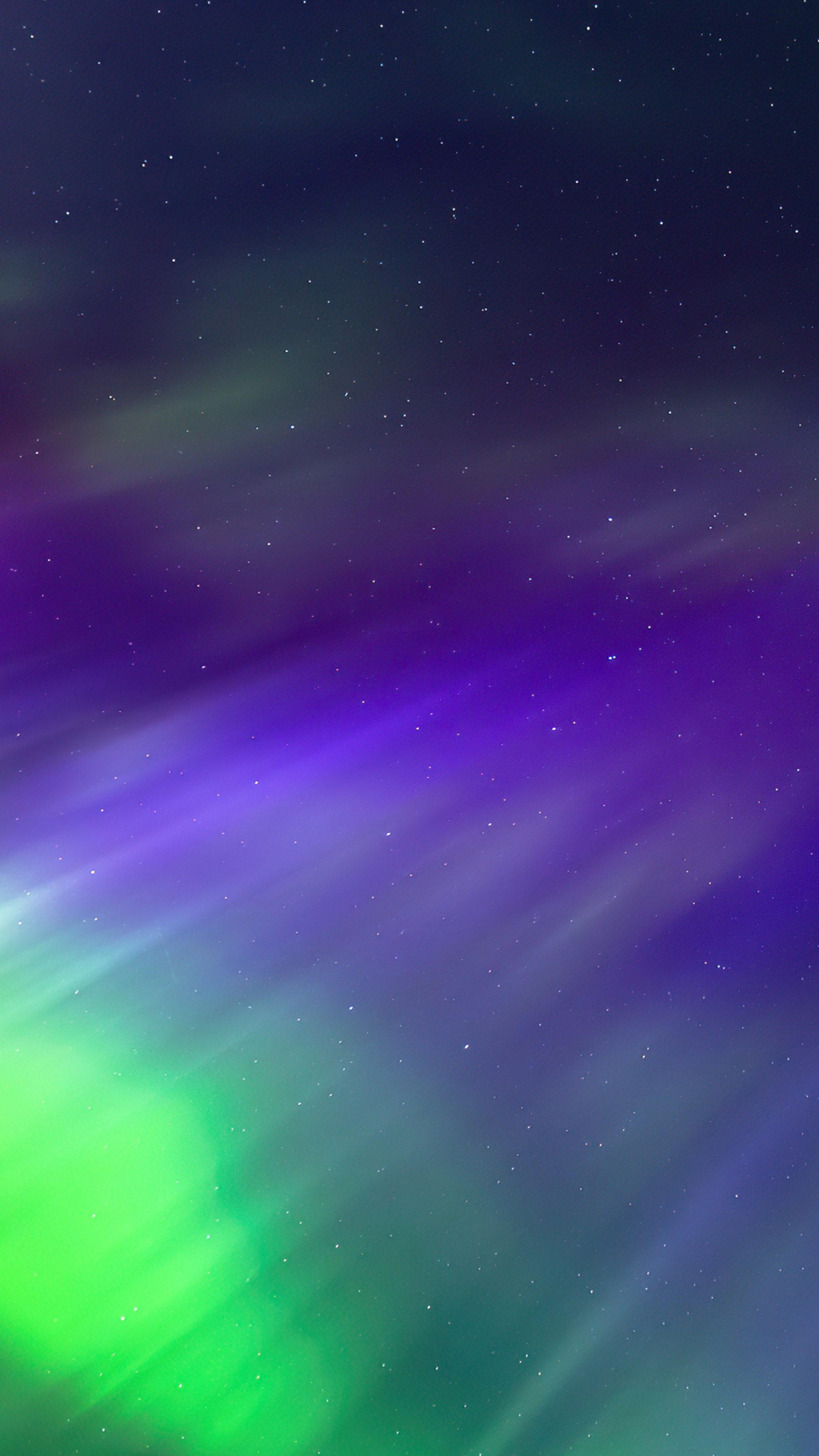 Aurora Borealis in a starry night sky HD Phone Wallpaper