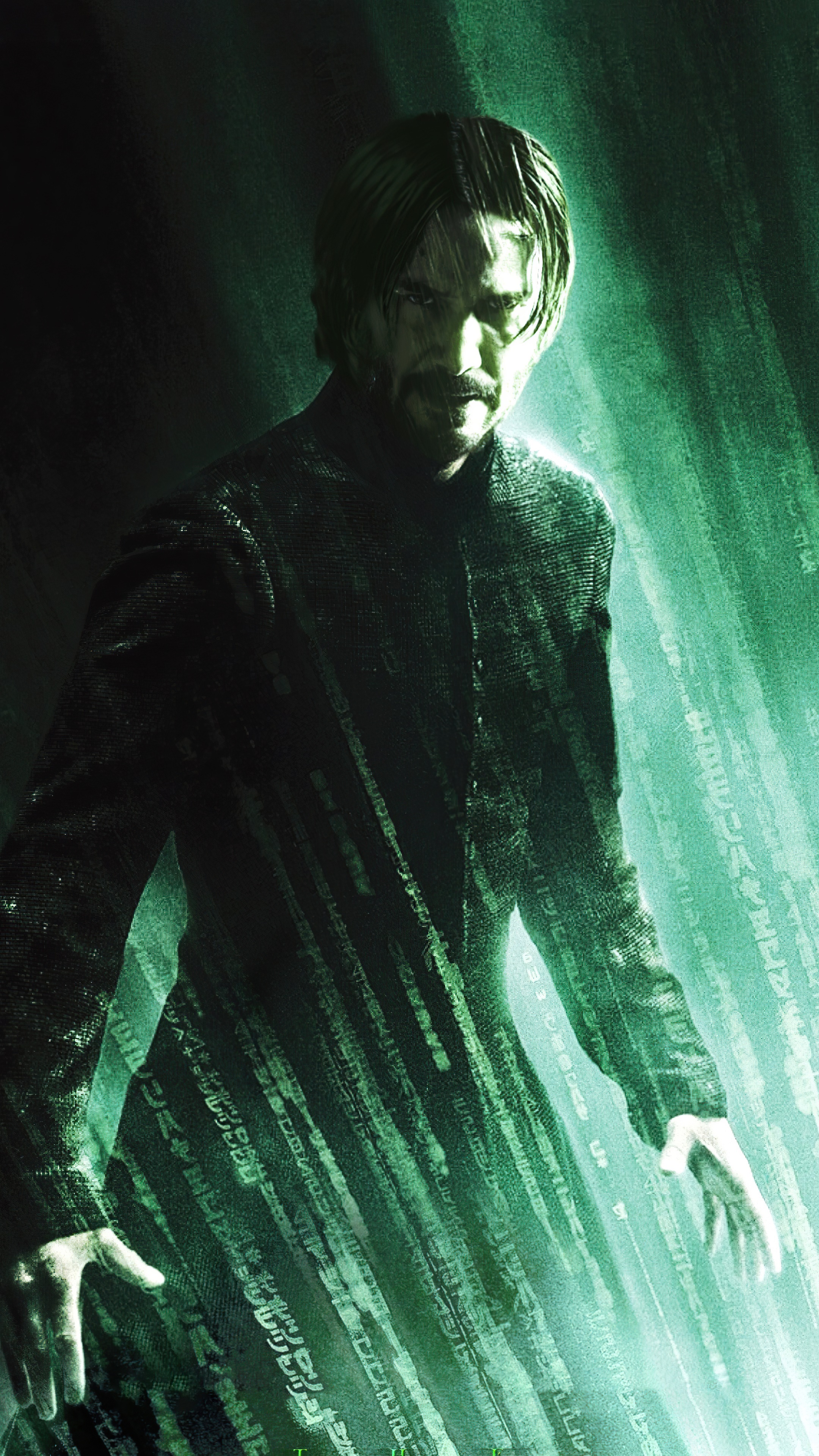 Neo from The Matrix Resurrections HD Phone Wallpaper