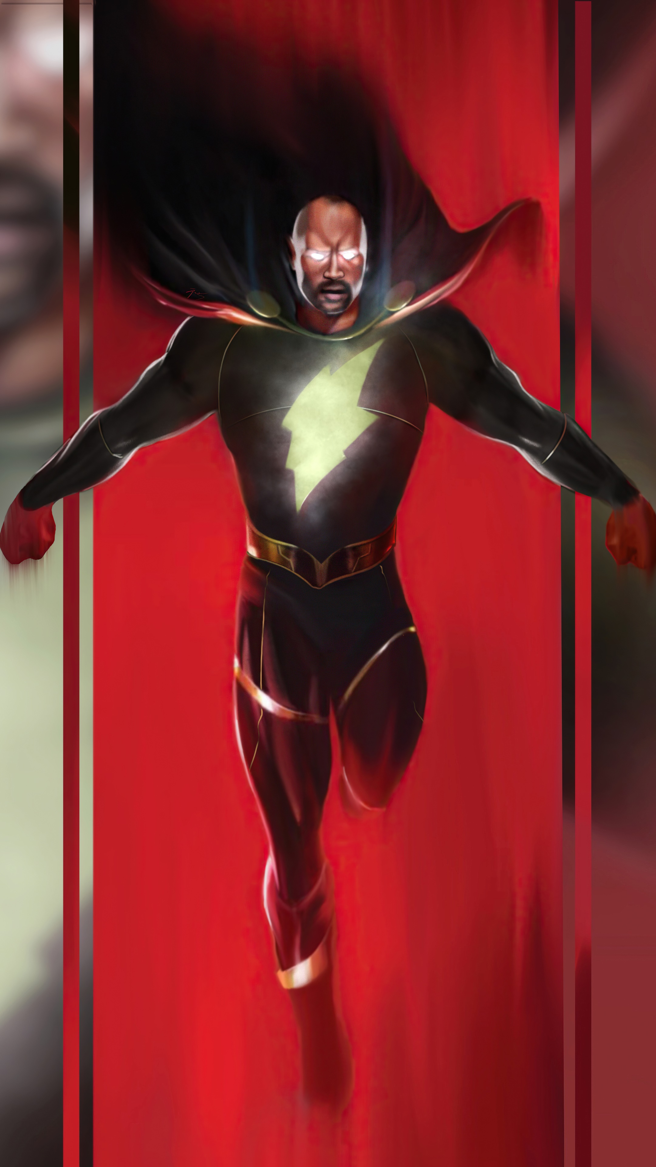 Black Adam from DC Comics HD Phone Wallpaper