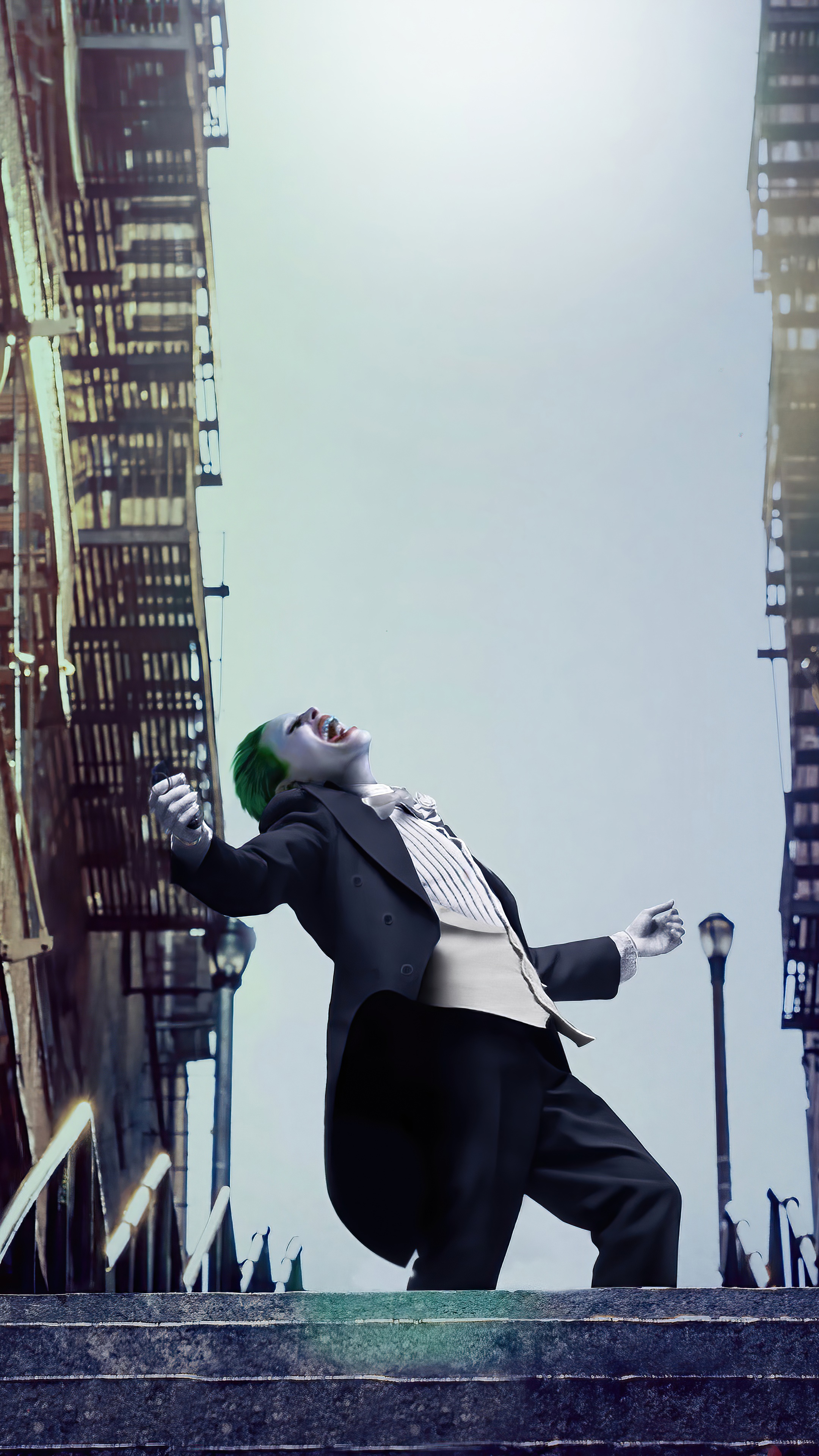 Joker from DC Comics in a tuxedo HD Phone Wallpaper