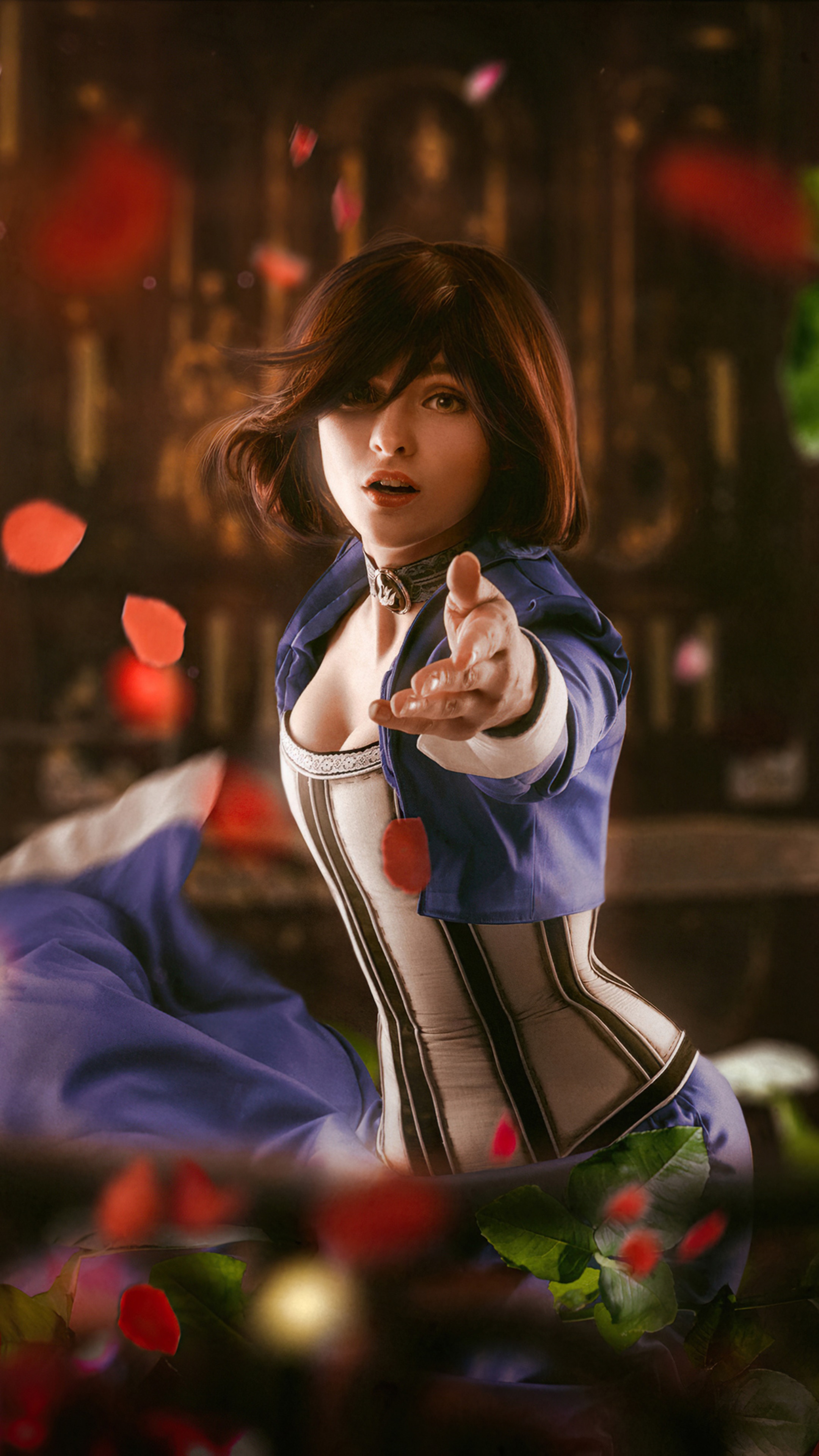 Elizabeth from Bioshock Infinite cosplay HD Phone Wallpaper