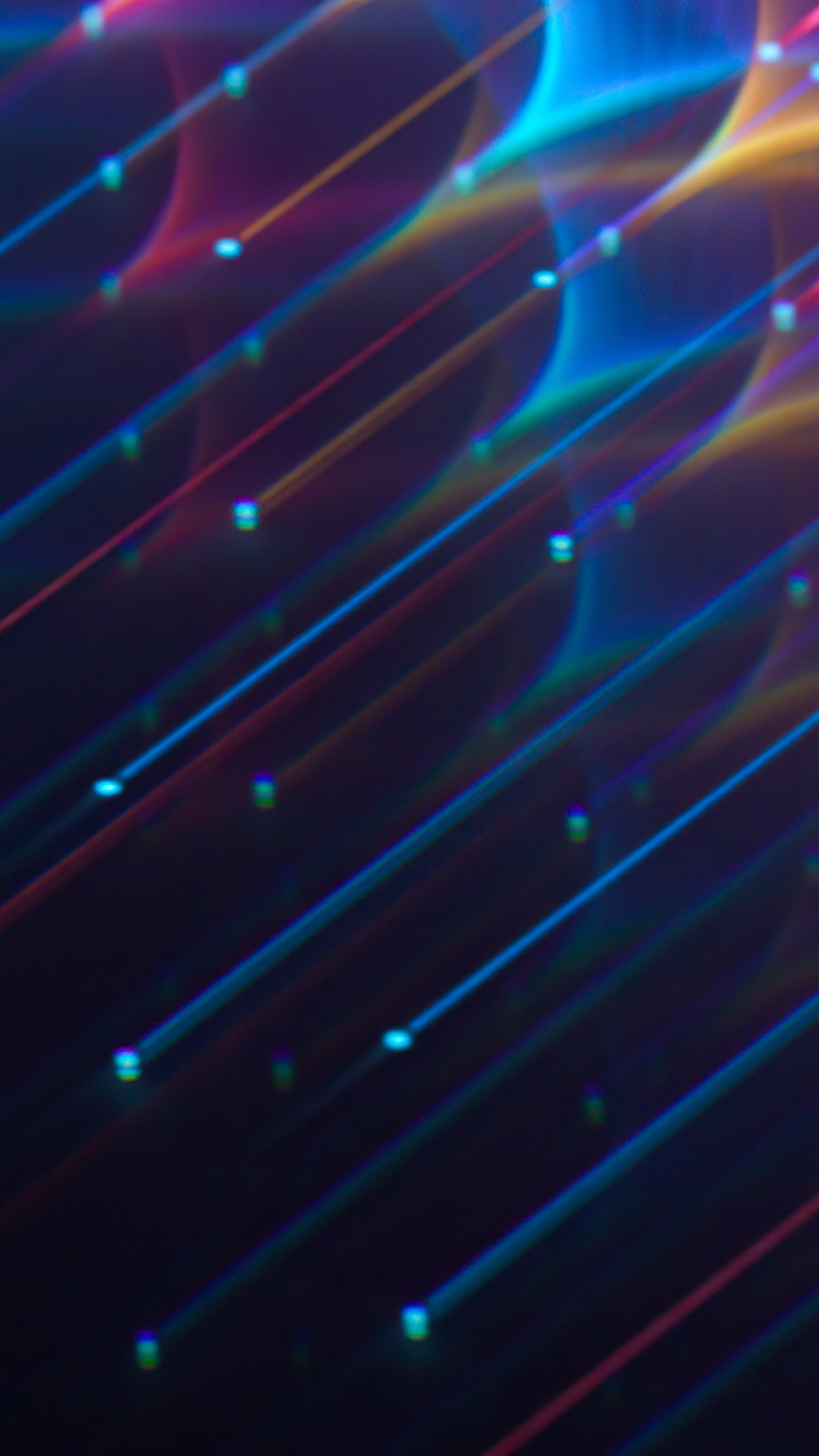 Abstract digital art with colorful light streaks HD Phone Wallpaper