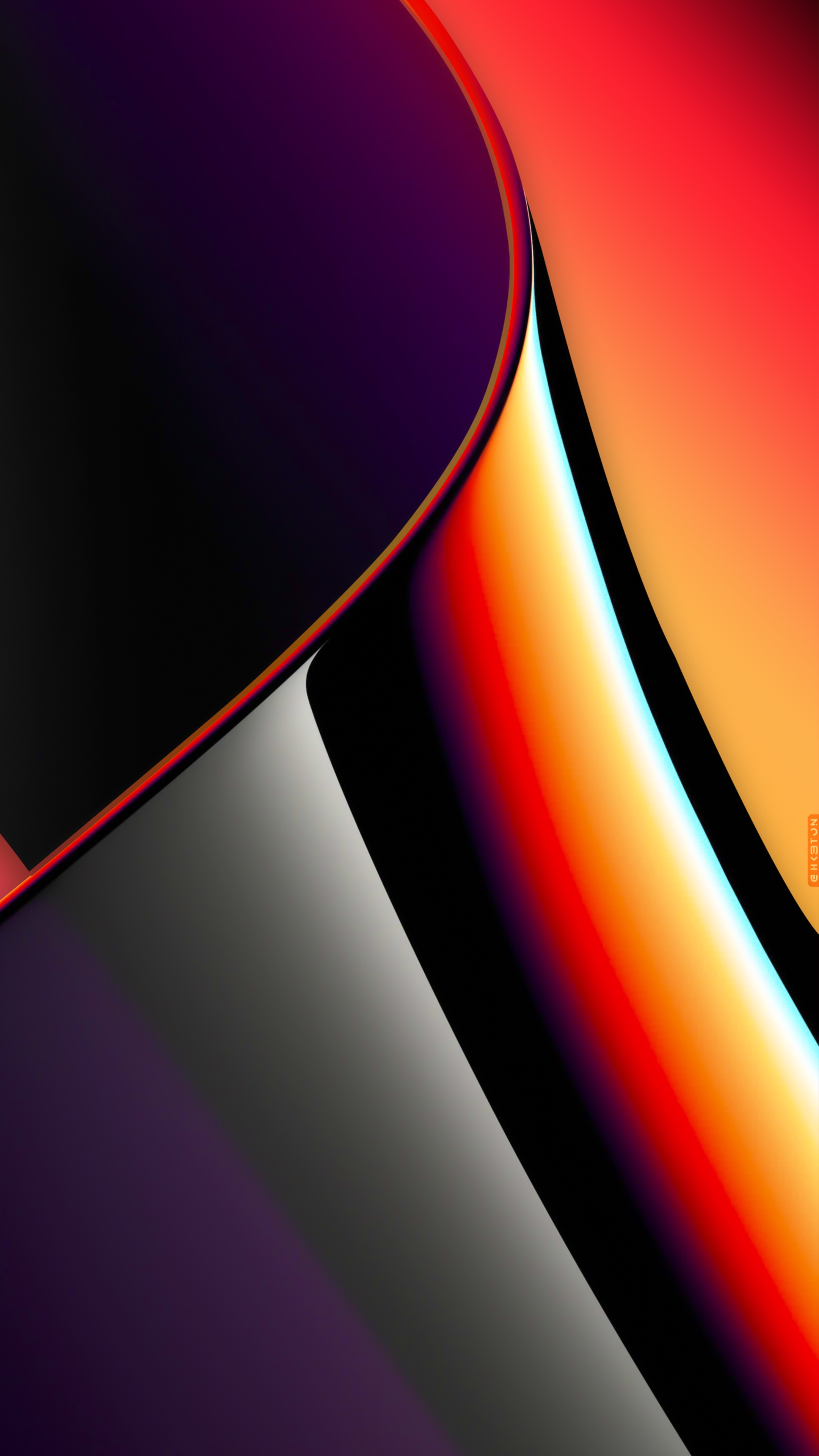 Abstract digital art with gradient colors HD Phone Wallpaper