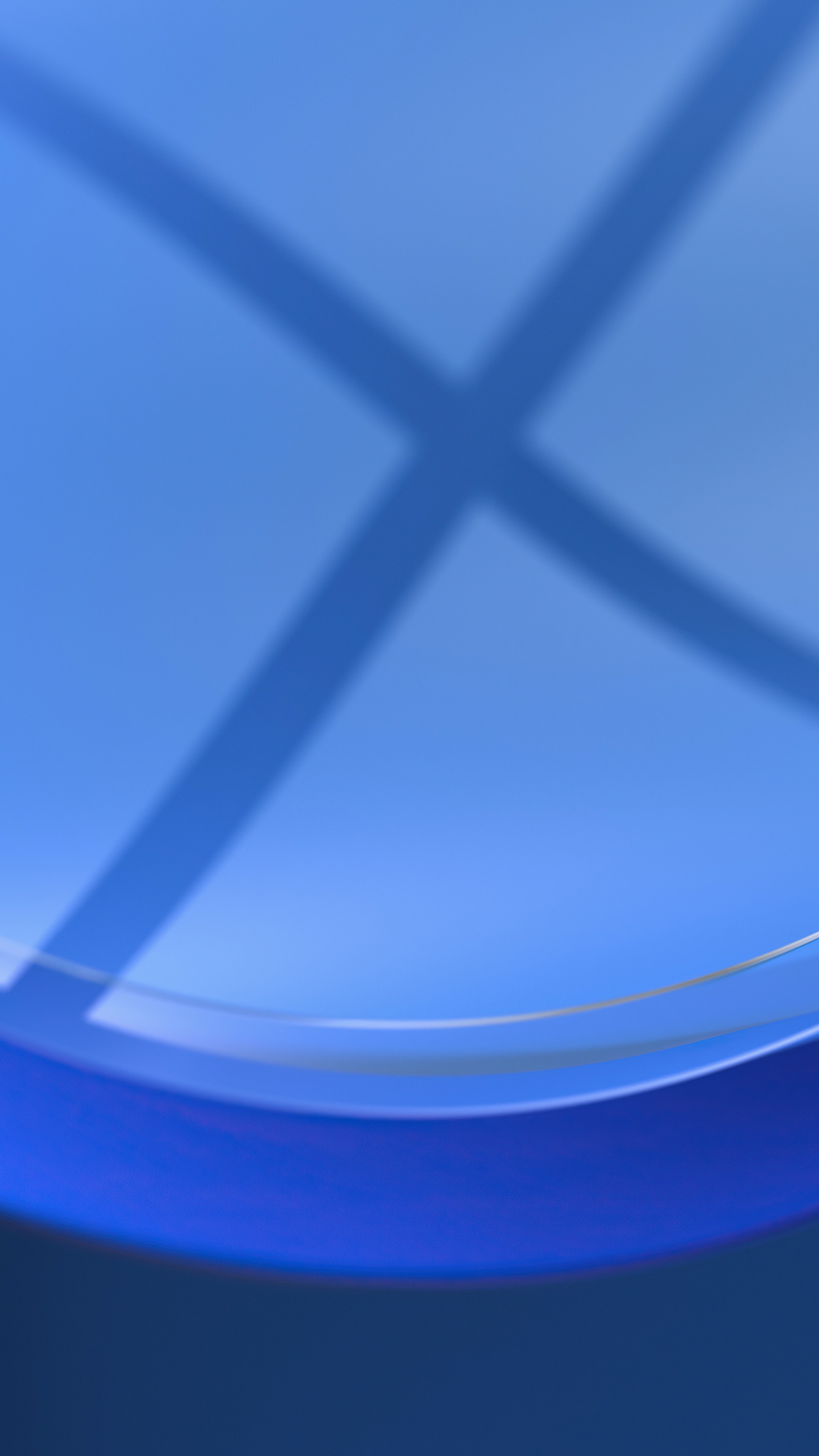 Windows 11 logo shadow on blue surface HD Phone Wallpaper