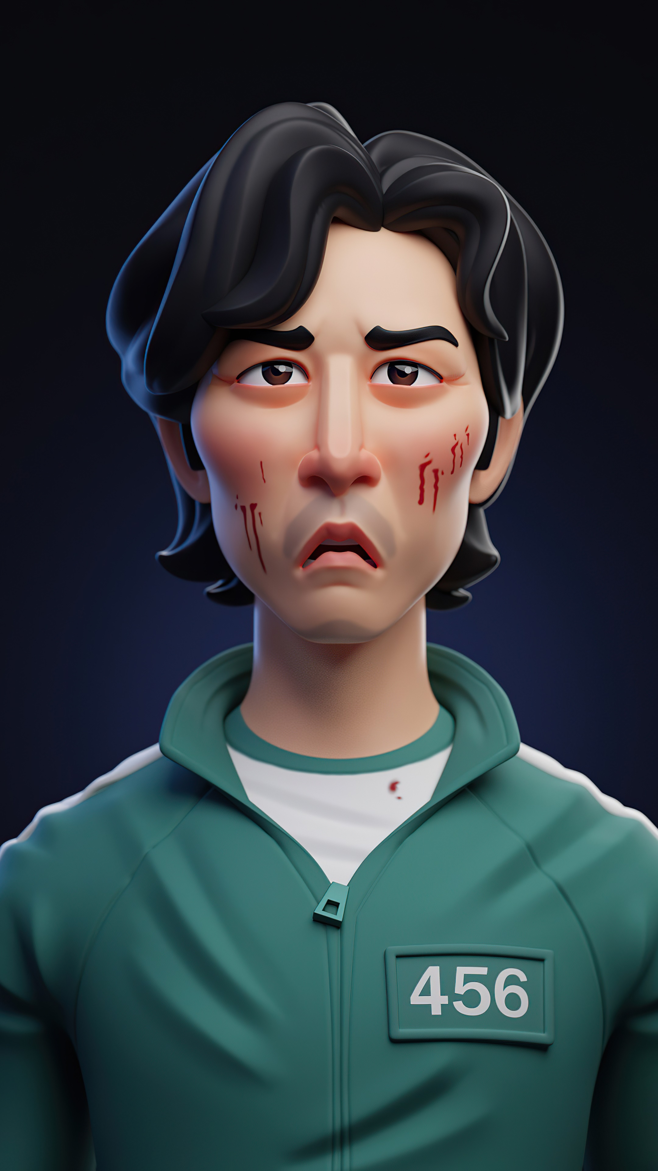 Seong Gi-hun from Squid Game HD Phone Wallpaper