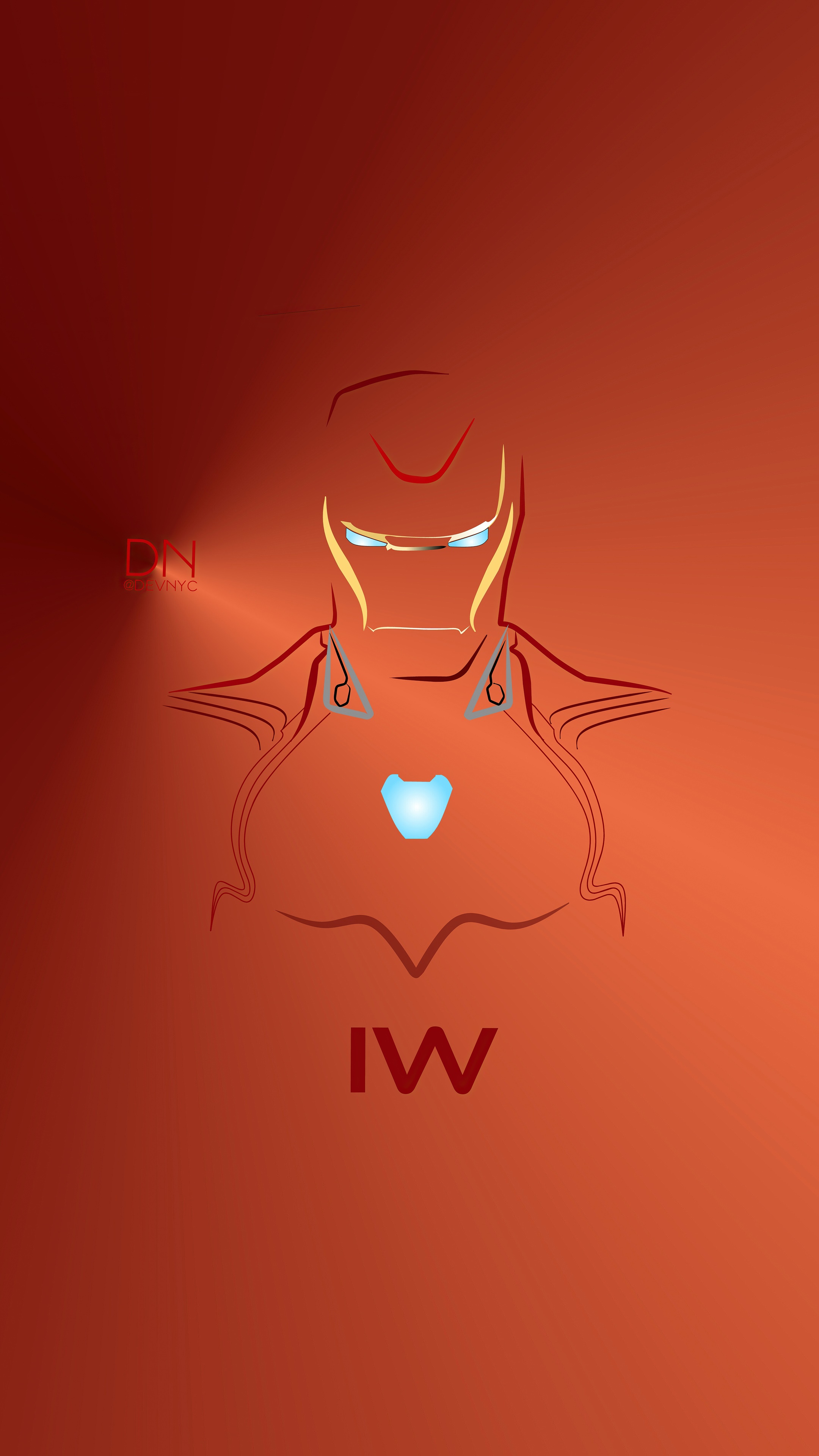 Iron Man from Marvel artwork HD Phone Wallpaper