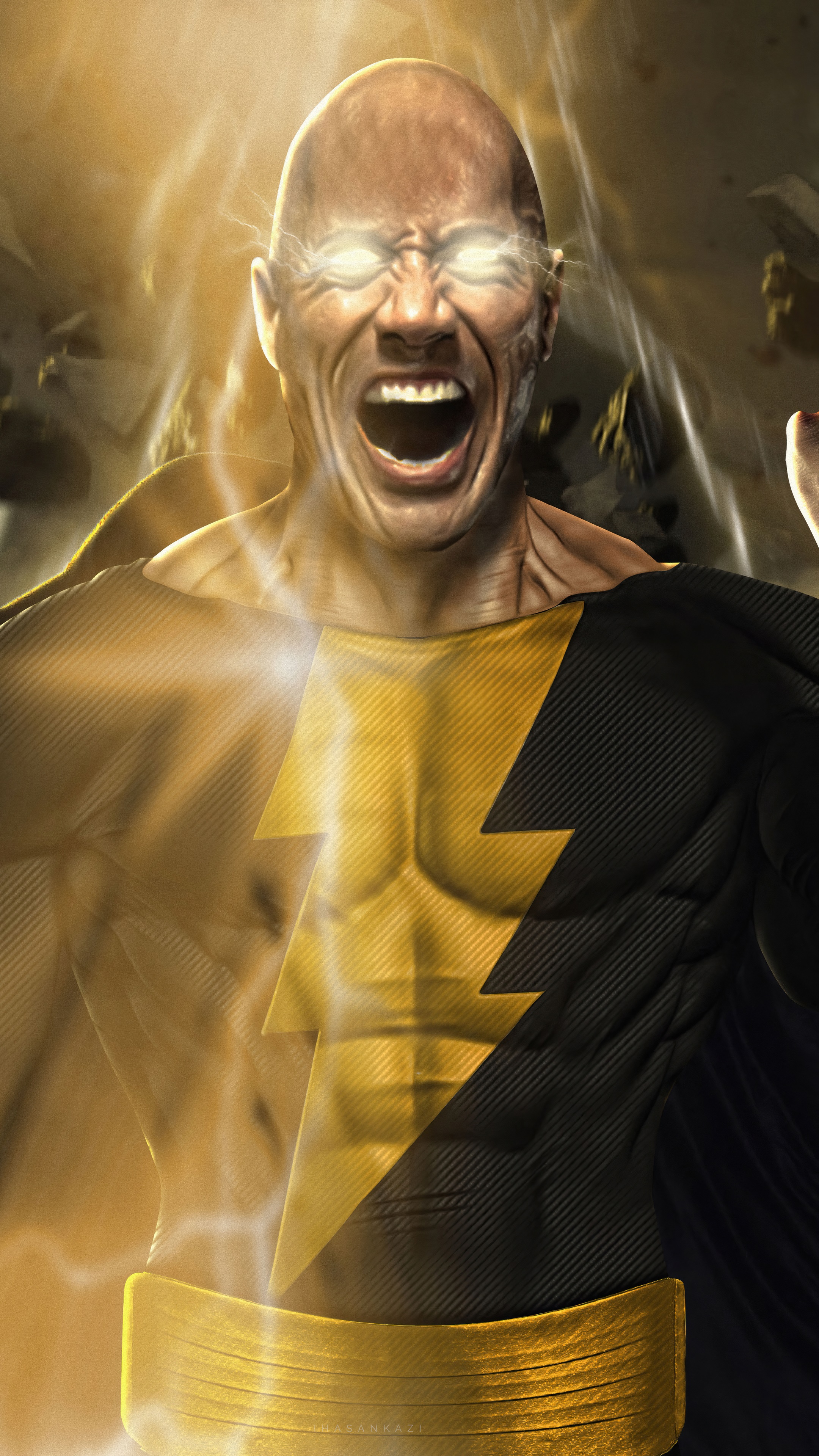 Black Adam from DC Comics HD Phone Wallpaper