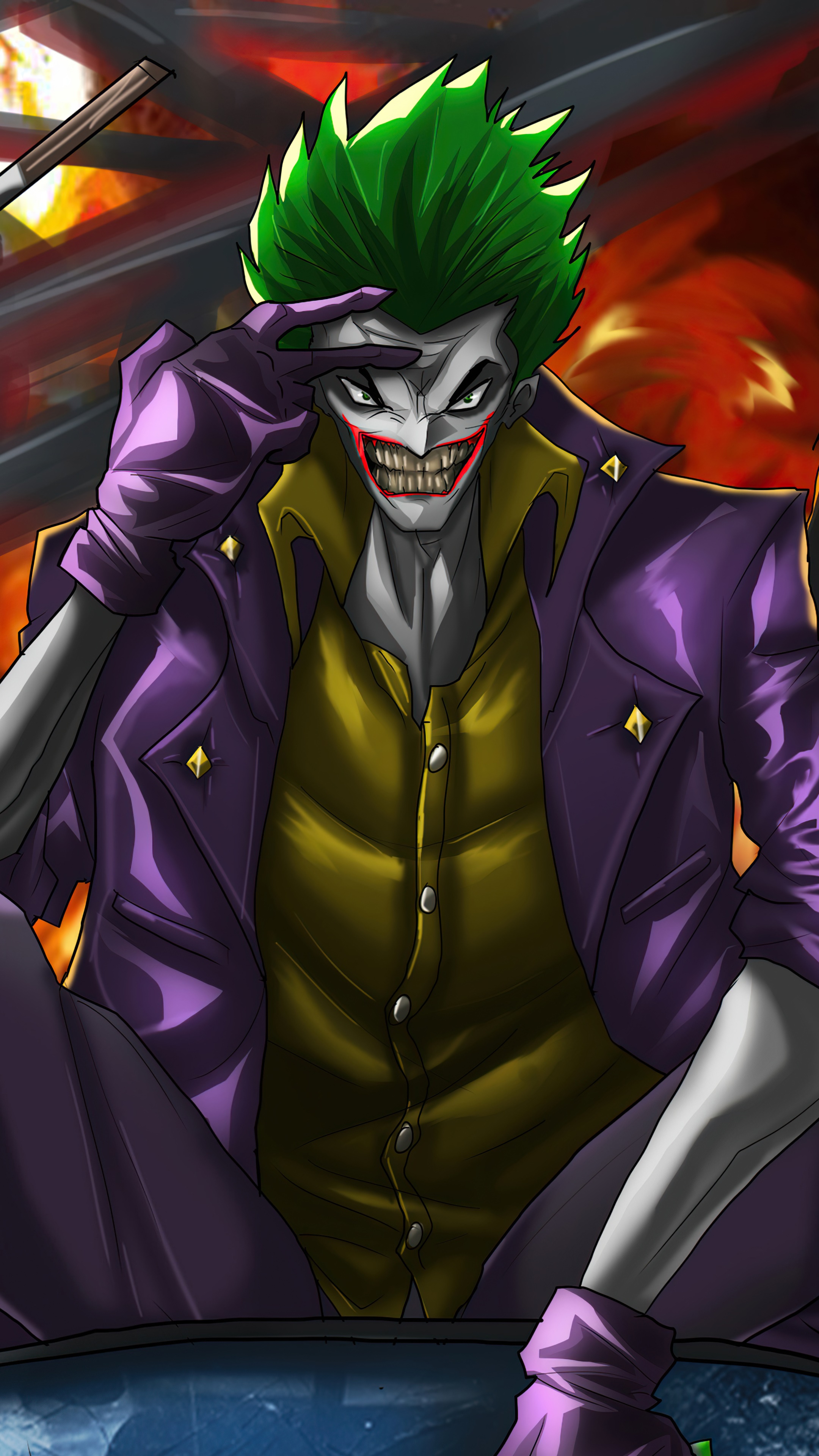 The Joker from DC Comics HD Phone Wallpaper