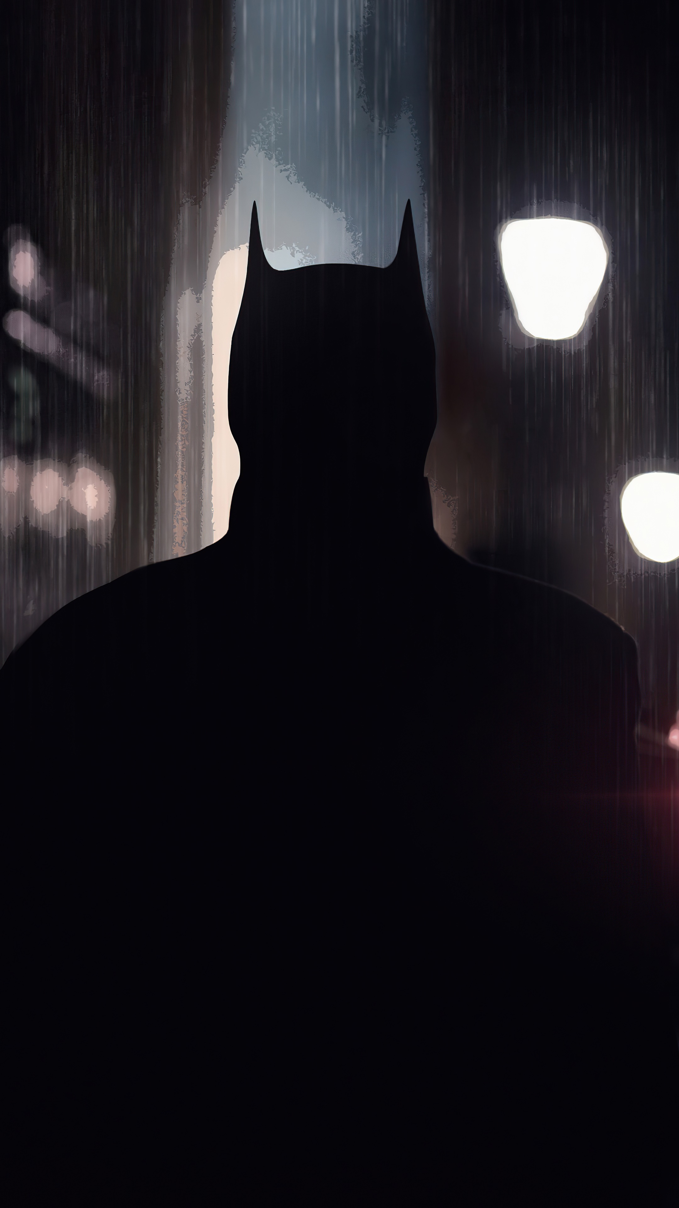 The Batman in the Rain HD Phone Wallpaper