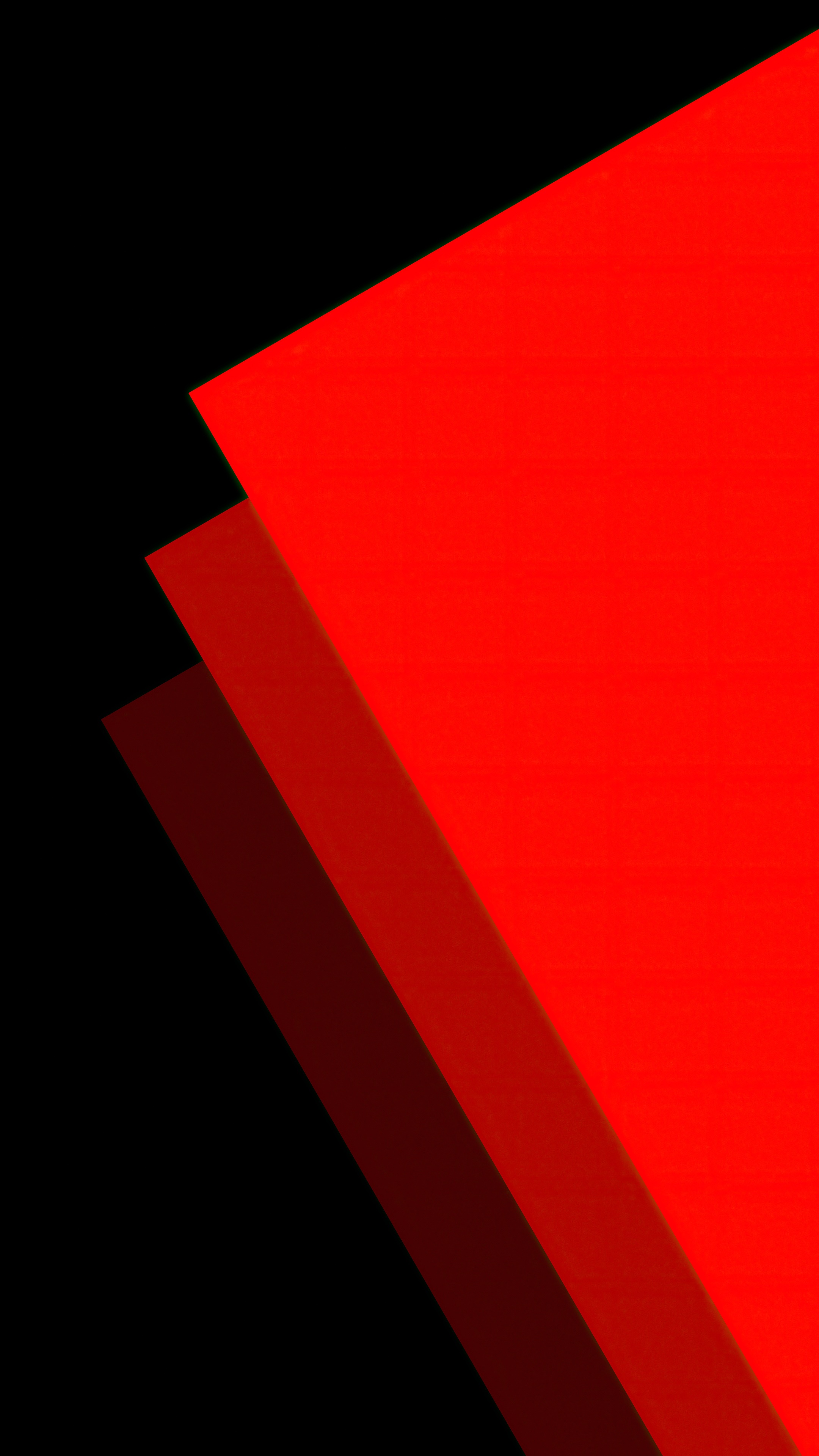 Minimalist abstract red and black layers 4K HD Phone Wallpaper