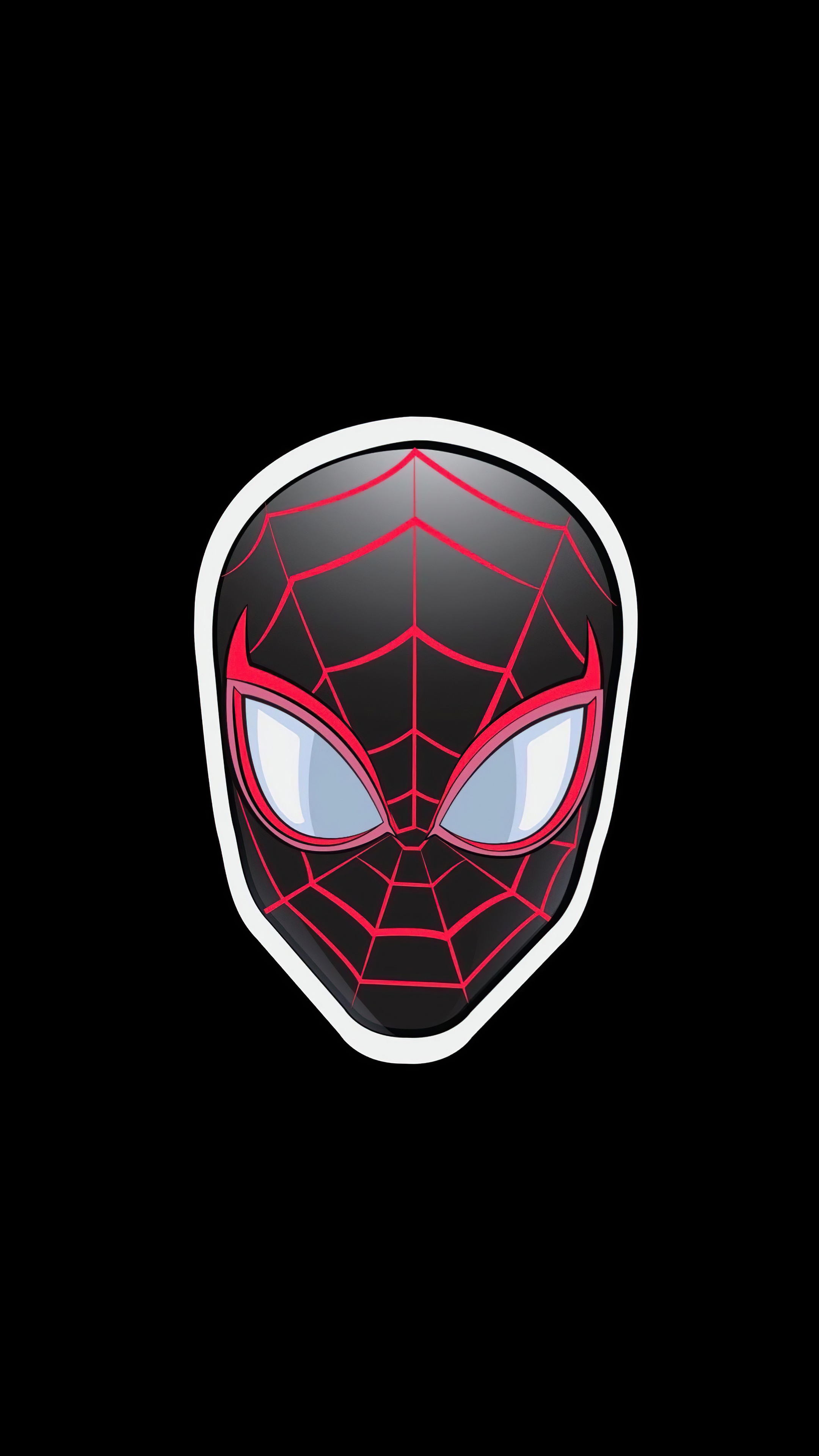 Miles Morales Spider-Man mask HD Phone Wallpaper