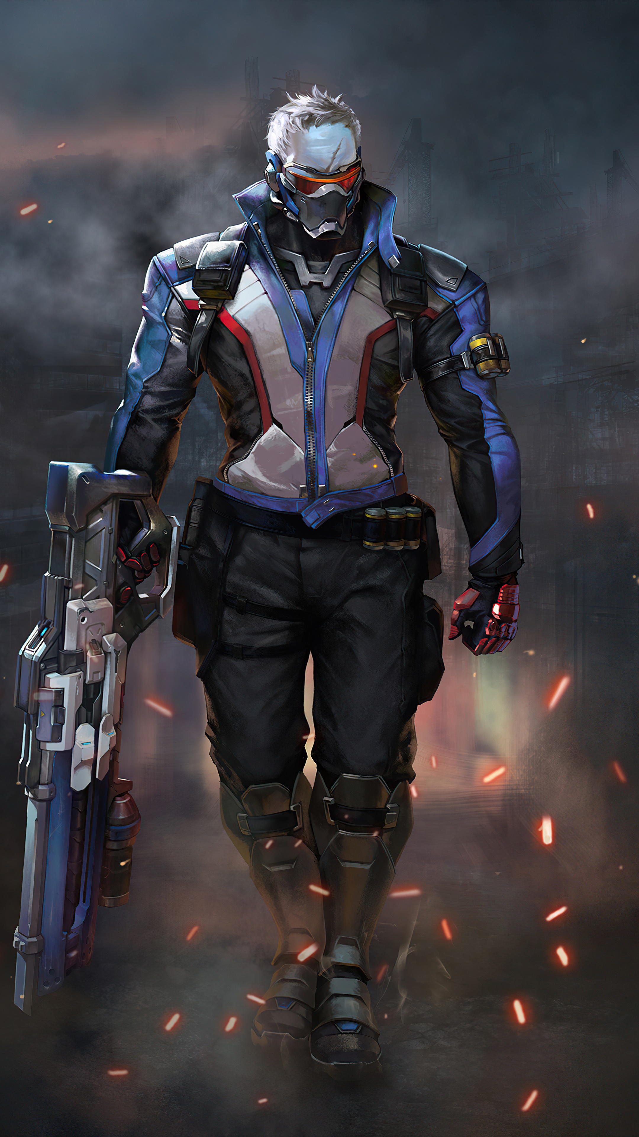 Soldier: 76 from Overwatch HD Phone Wallpaper