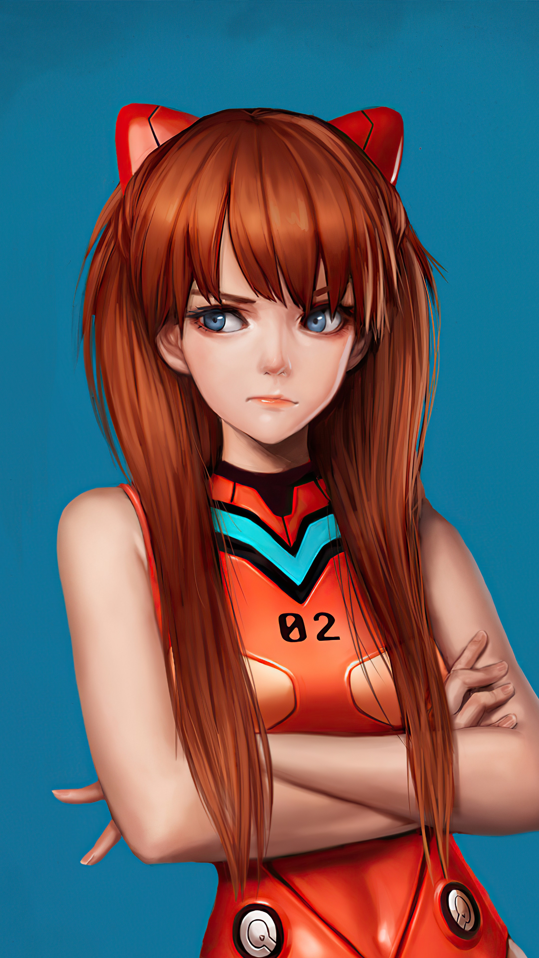 Asuka Langley Soryu from Neon Genesis Evangelion HD Phone Wallpaper