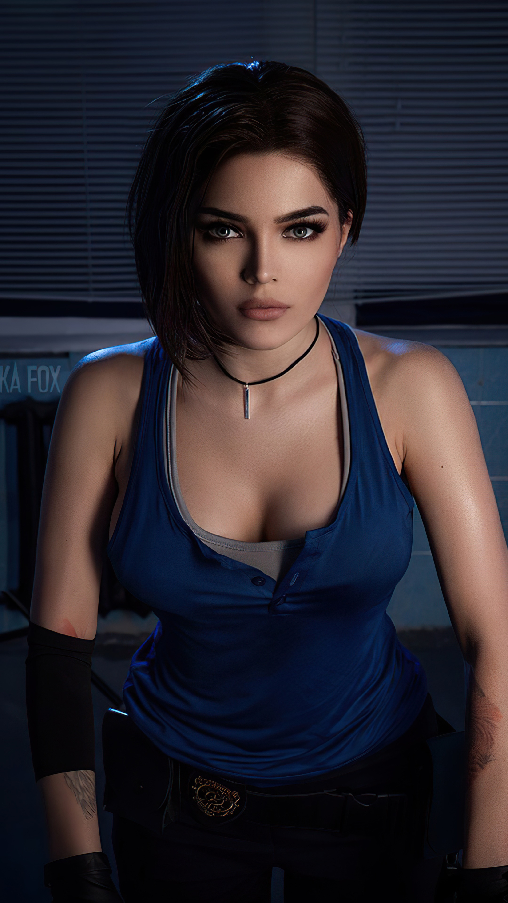 Jill Valentine from Resident Evil 3 cosplay HD Phone Wallpaper