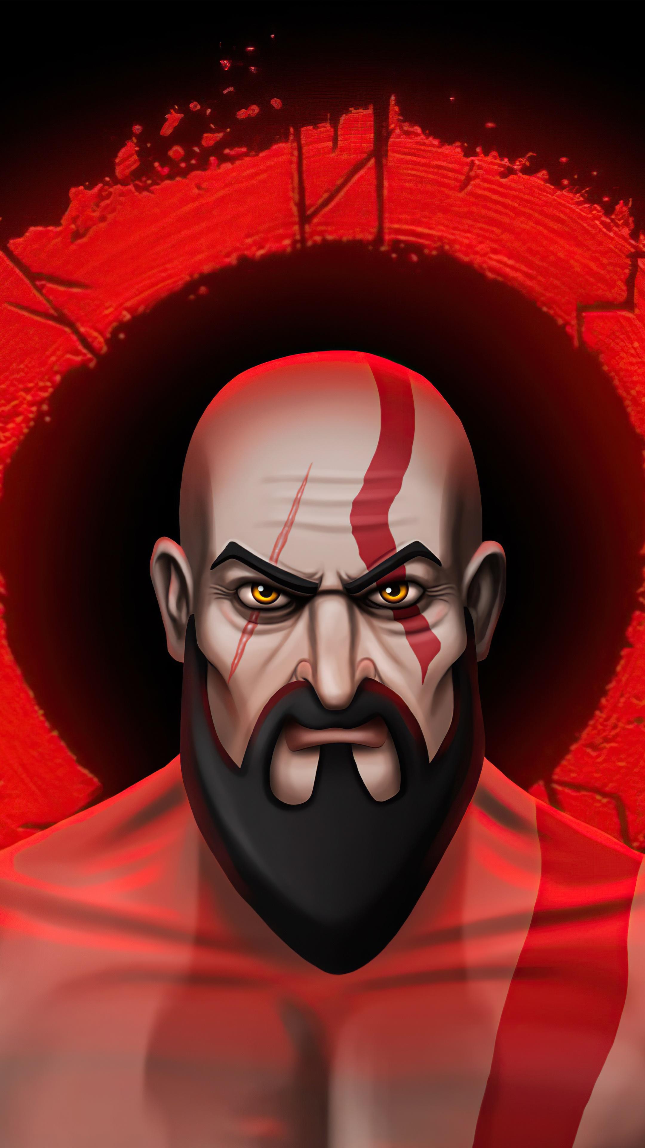 Kratos from God of War HD Phone Wallpaper