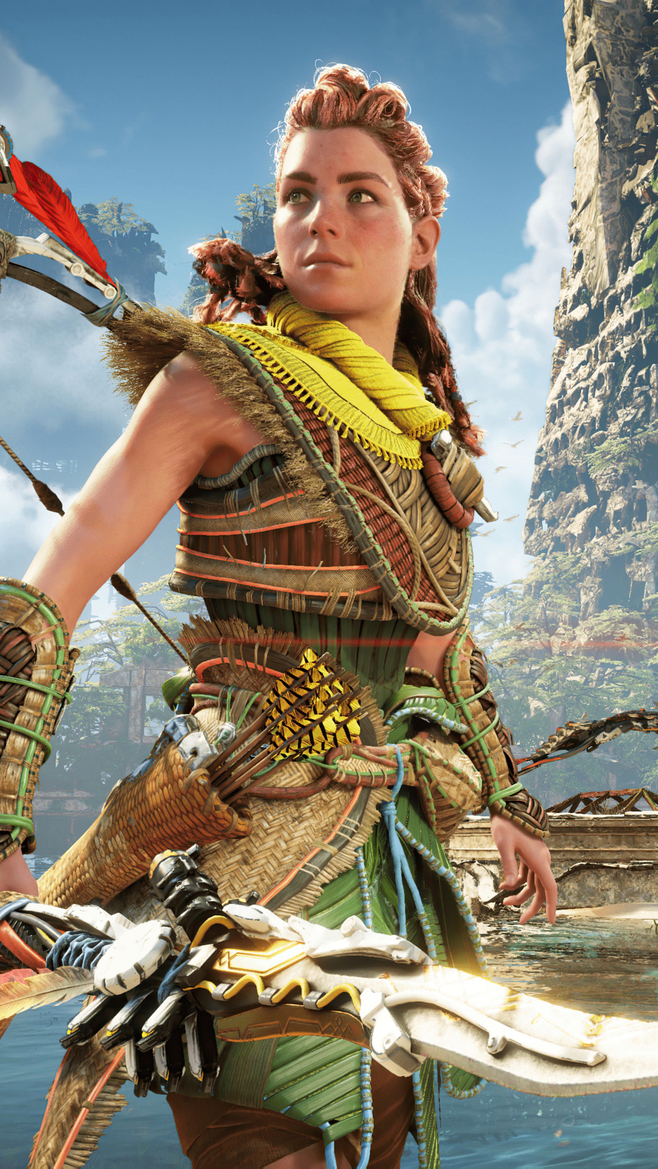 Aloy from Horizon Forbidden West 4K HD Phone Wallpaper