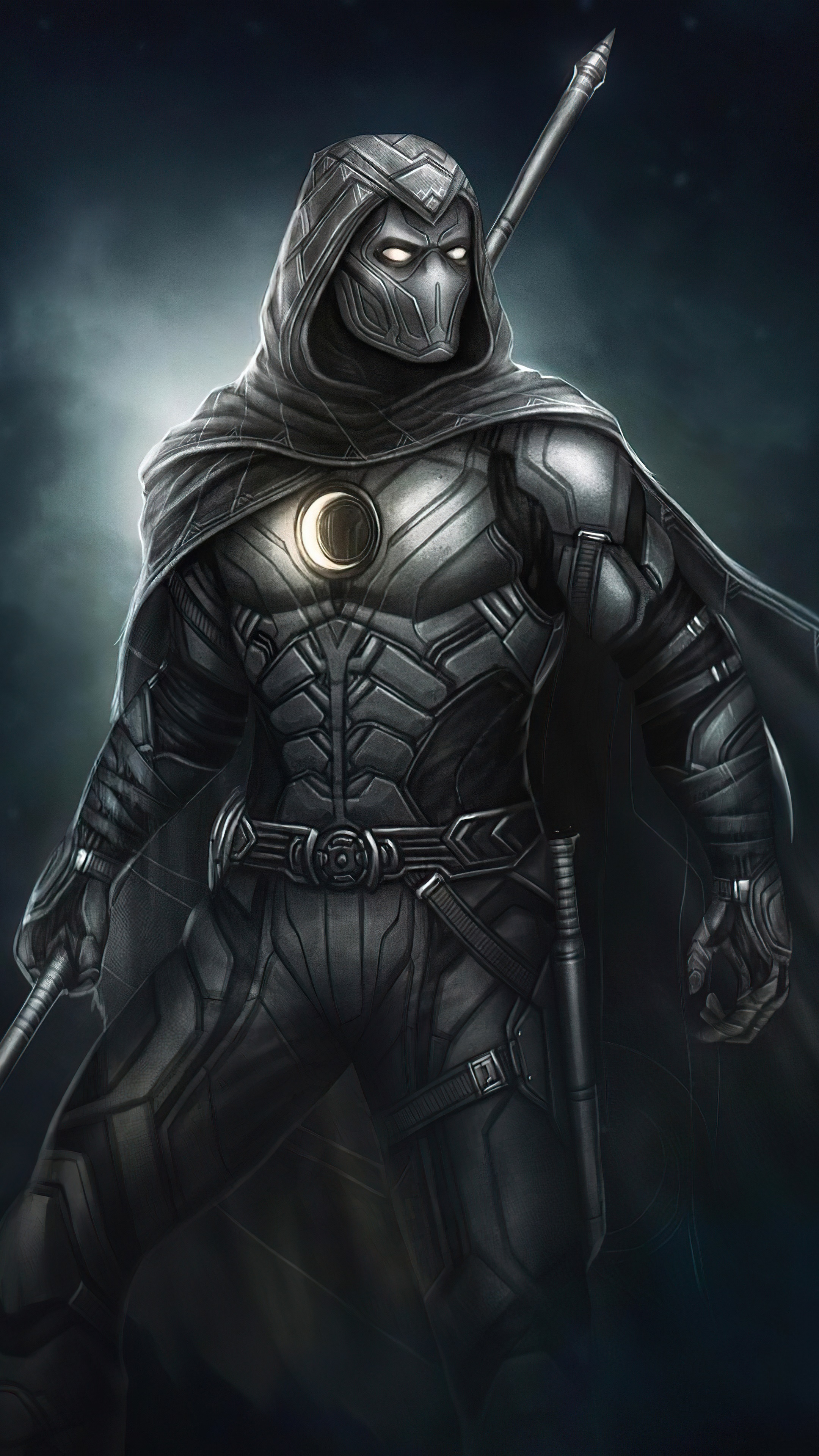 Moon Knight Digital Artwork in HD Phone Wallpaper