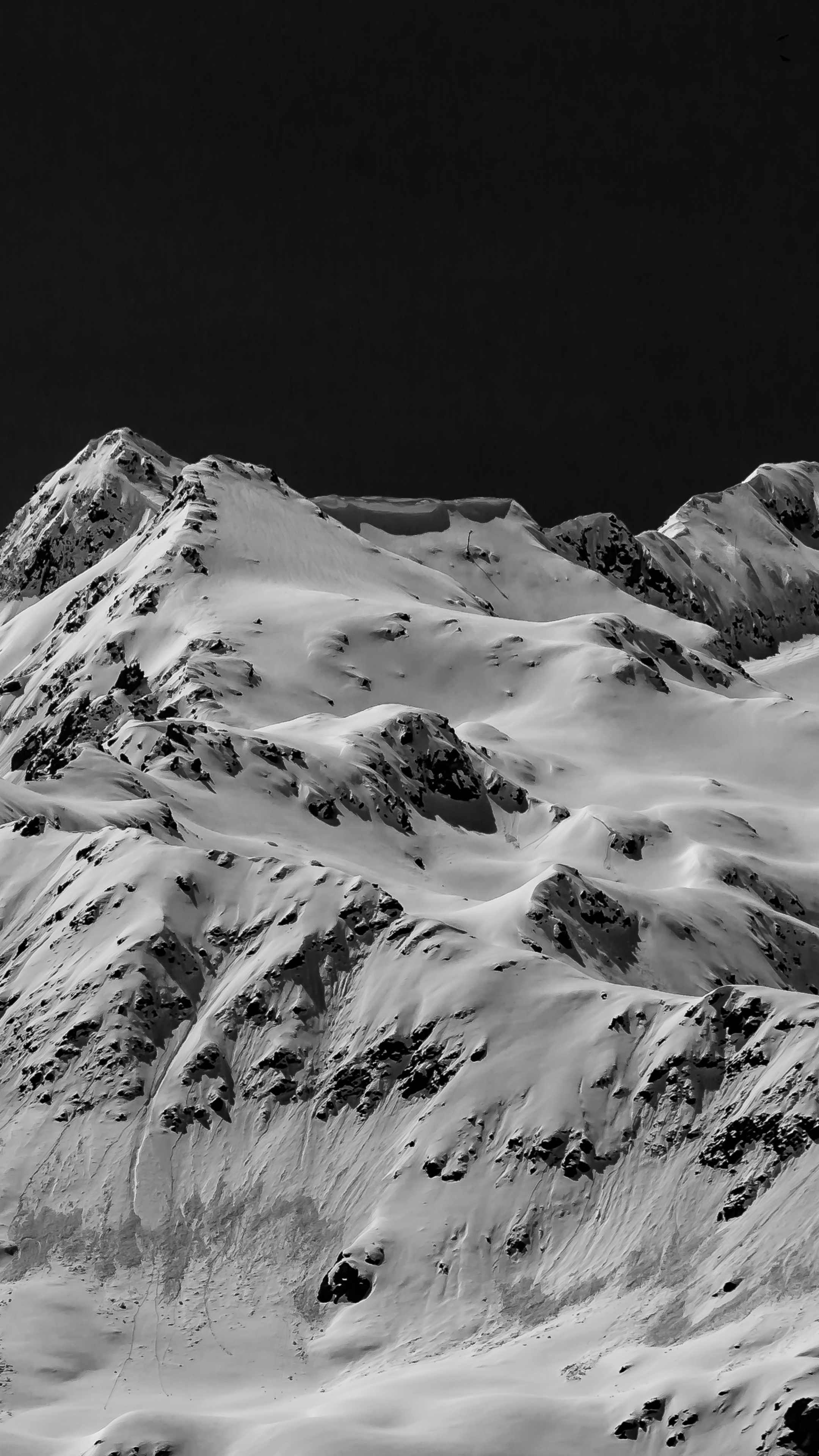 Snowy mountains in Switzerland 4K HD Phone Wallpaper