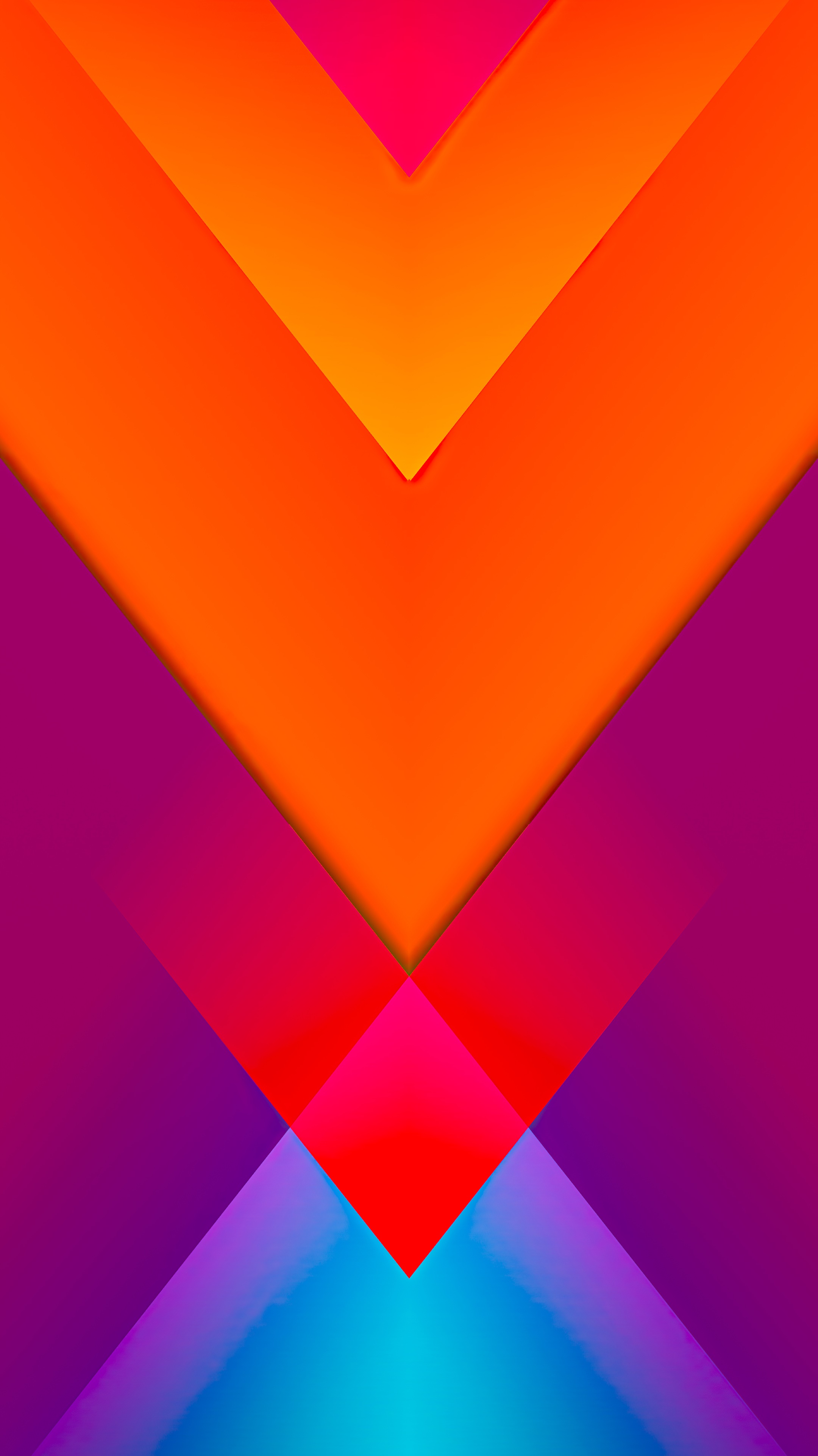 Abstract geometric shapes with vibrant colors HD Phone Wallpaper