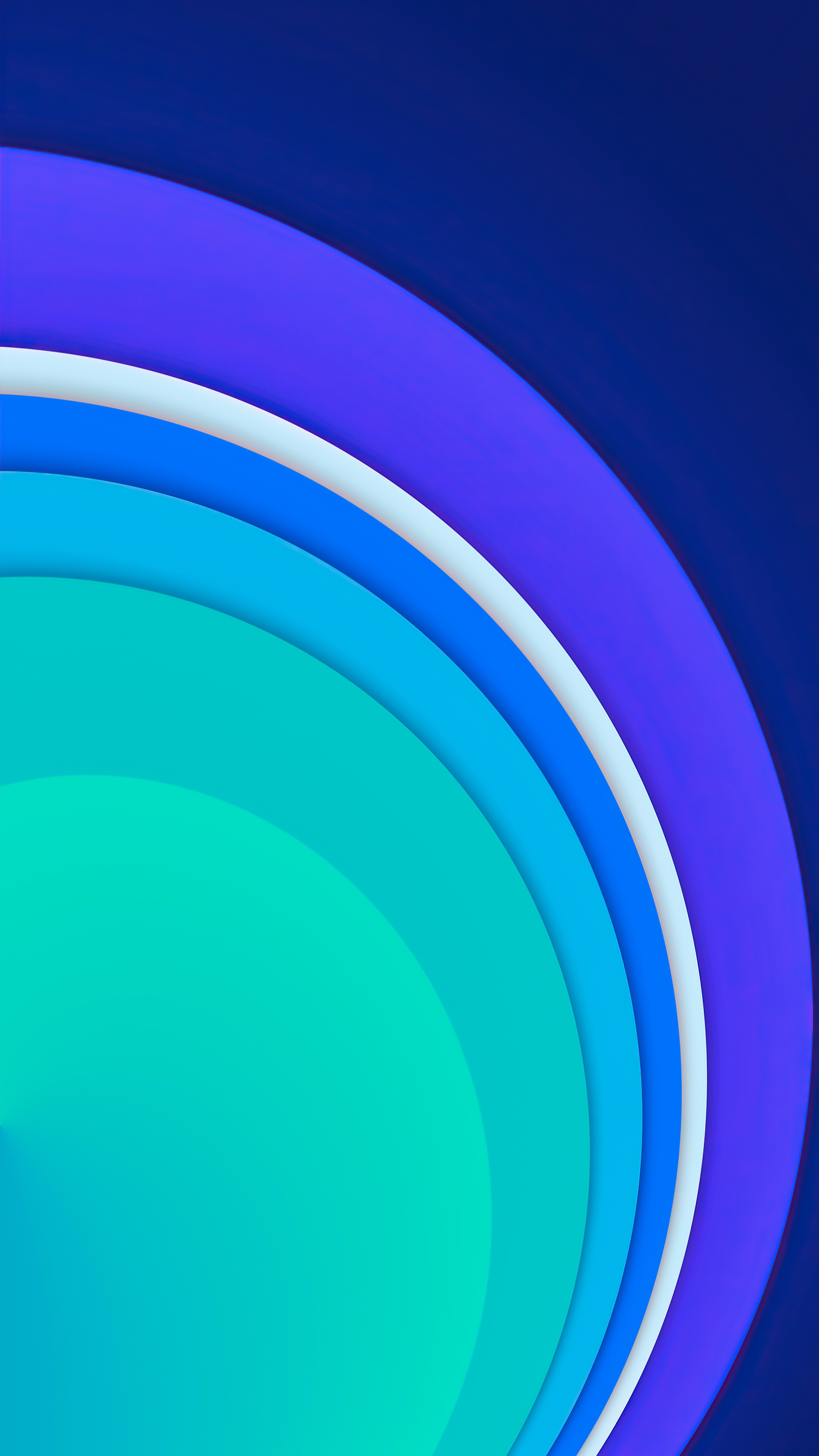 Abstract digital art with layered curved shapes HD Phone Wallpaper