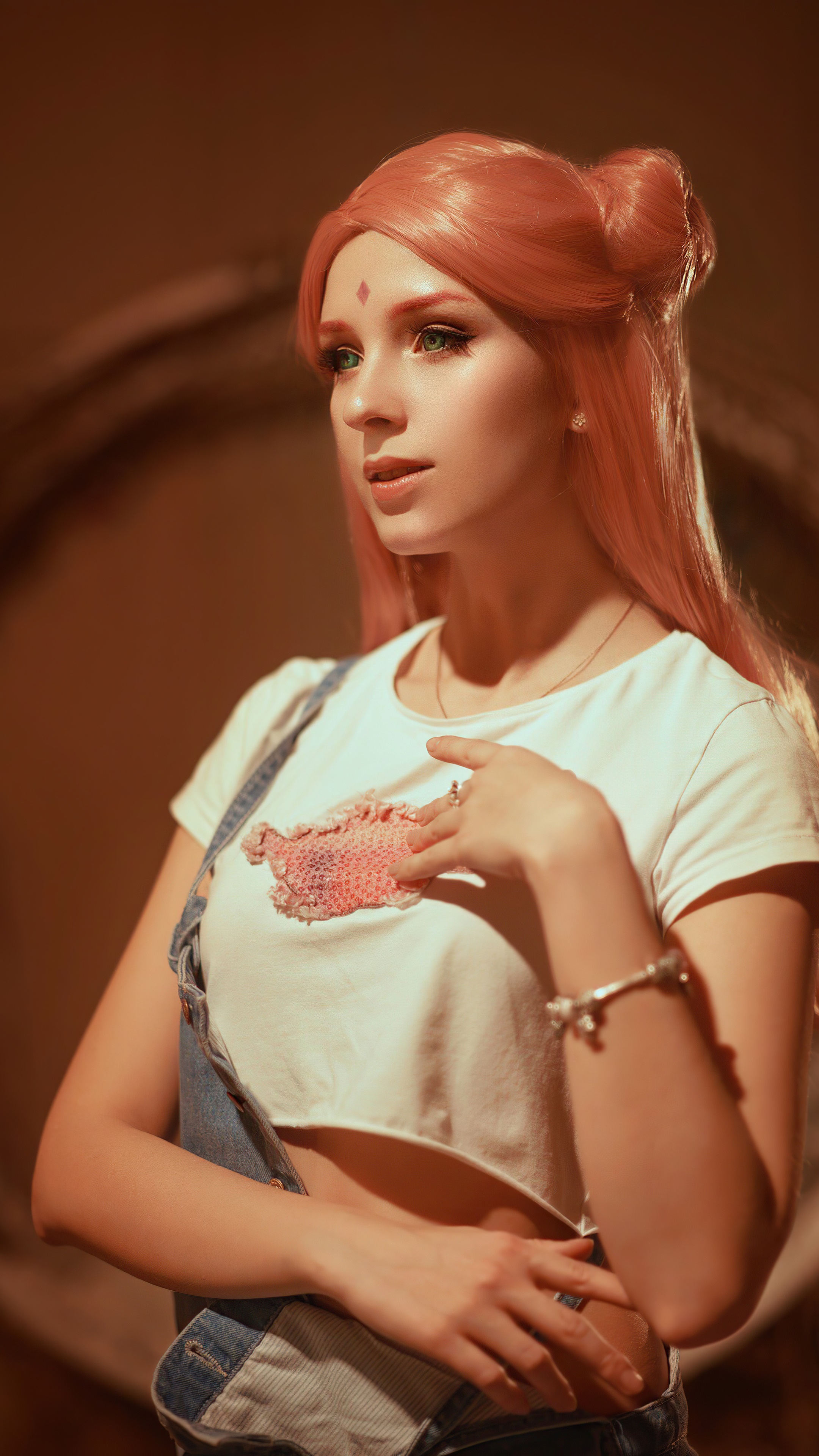 Sakura Haruno from Naruto Cosplay 4K HD Phone Wallpaper
