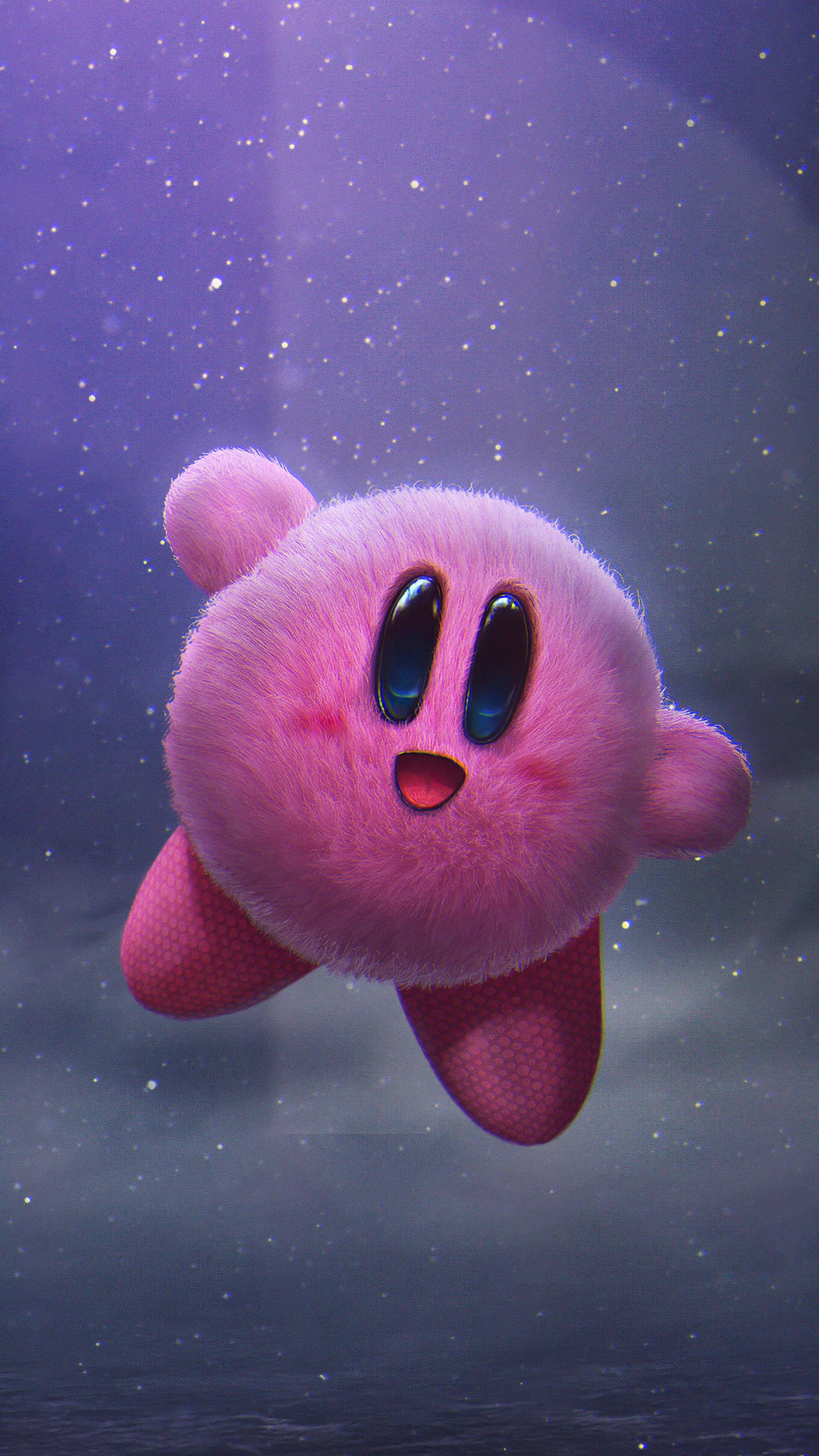 Kirby from Super Smash Bros. 4K artwork HD Phone Wallpaper