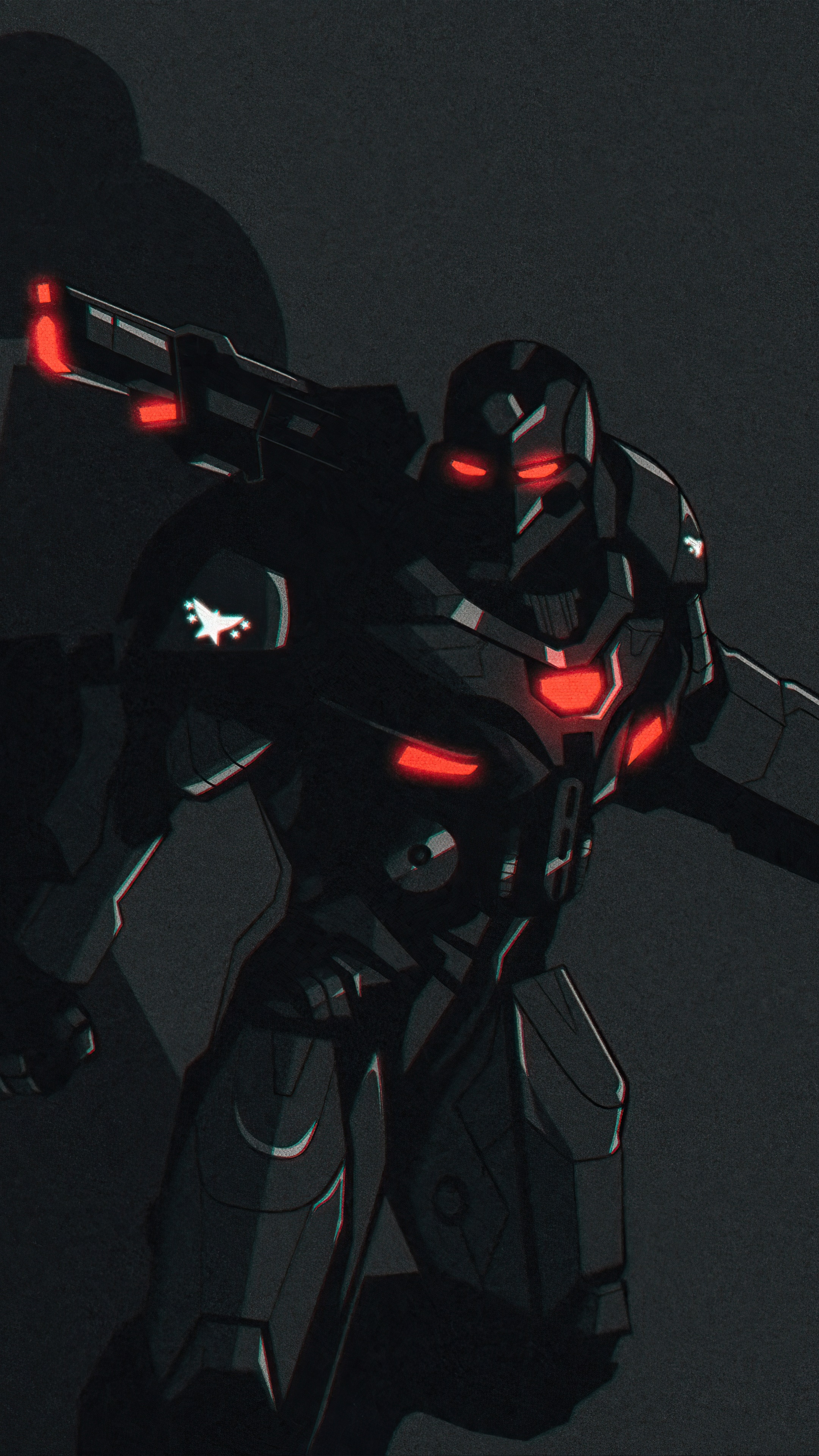 War Machine from Marvel Comics HD Phone Wallpaper