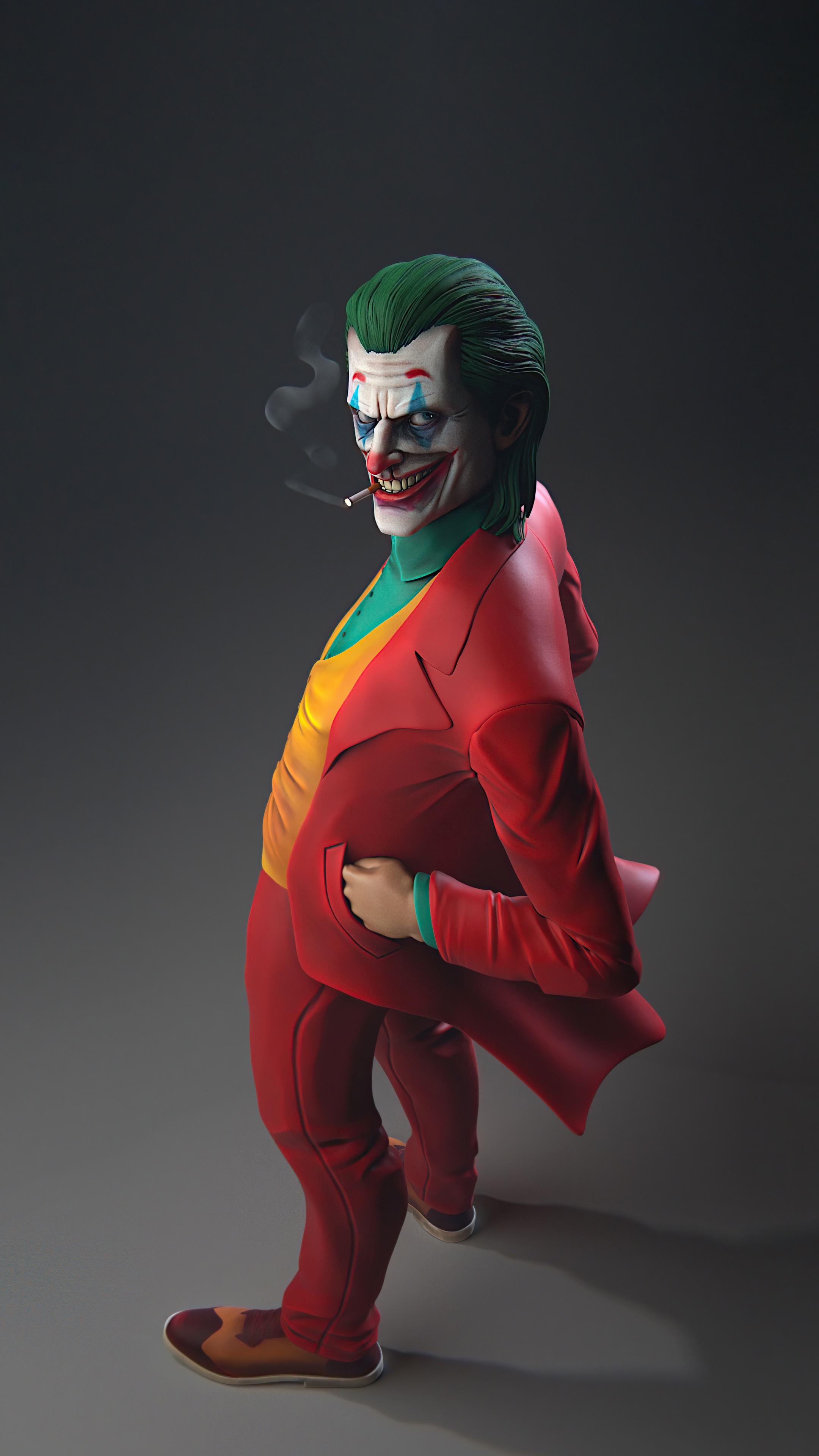 Joker from DC Comics artwork HD Phone Wallpaper