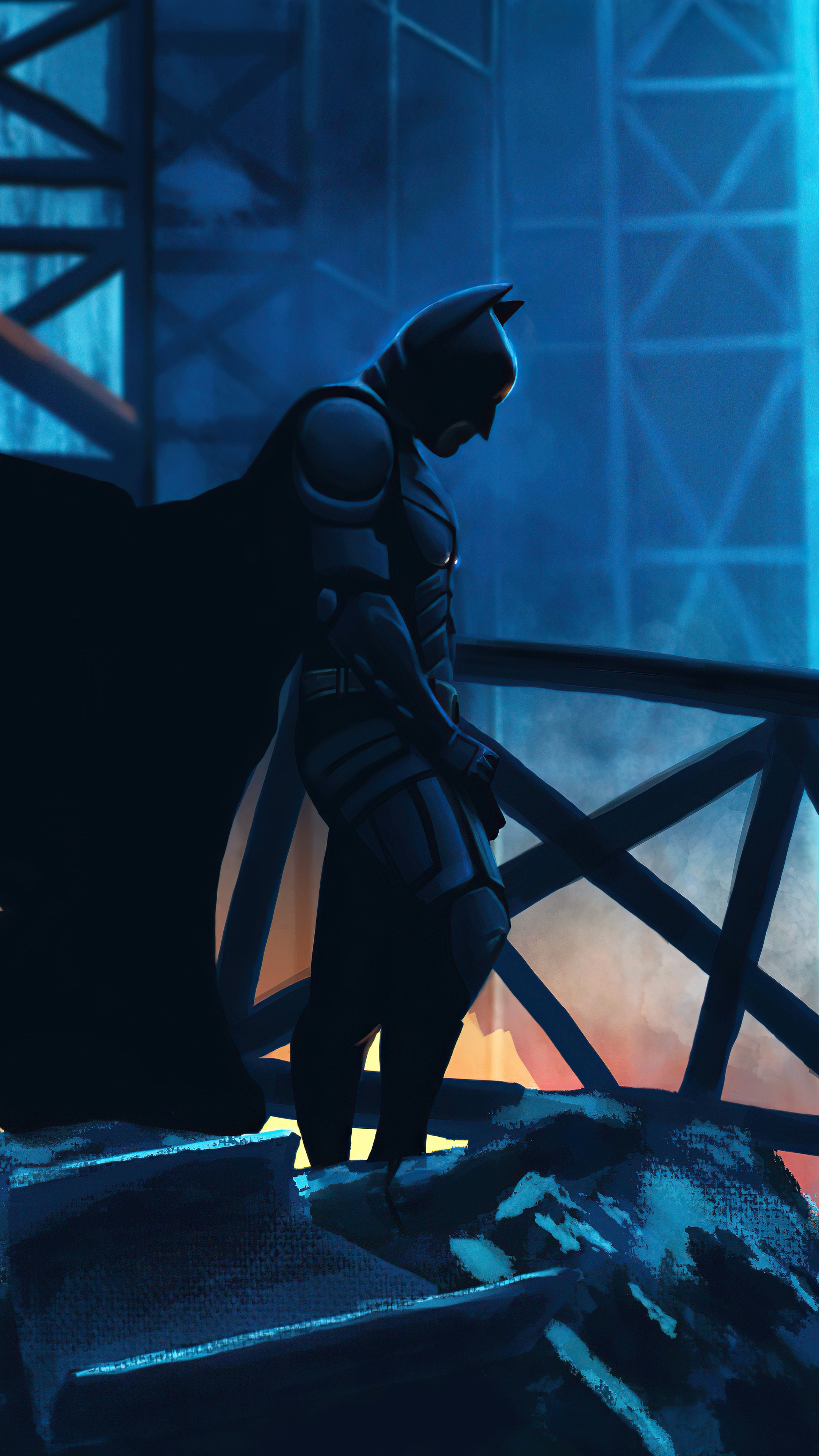Batman artwork by an artist HD Phone Wallpaper