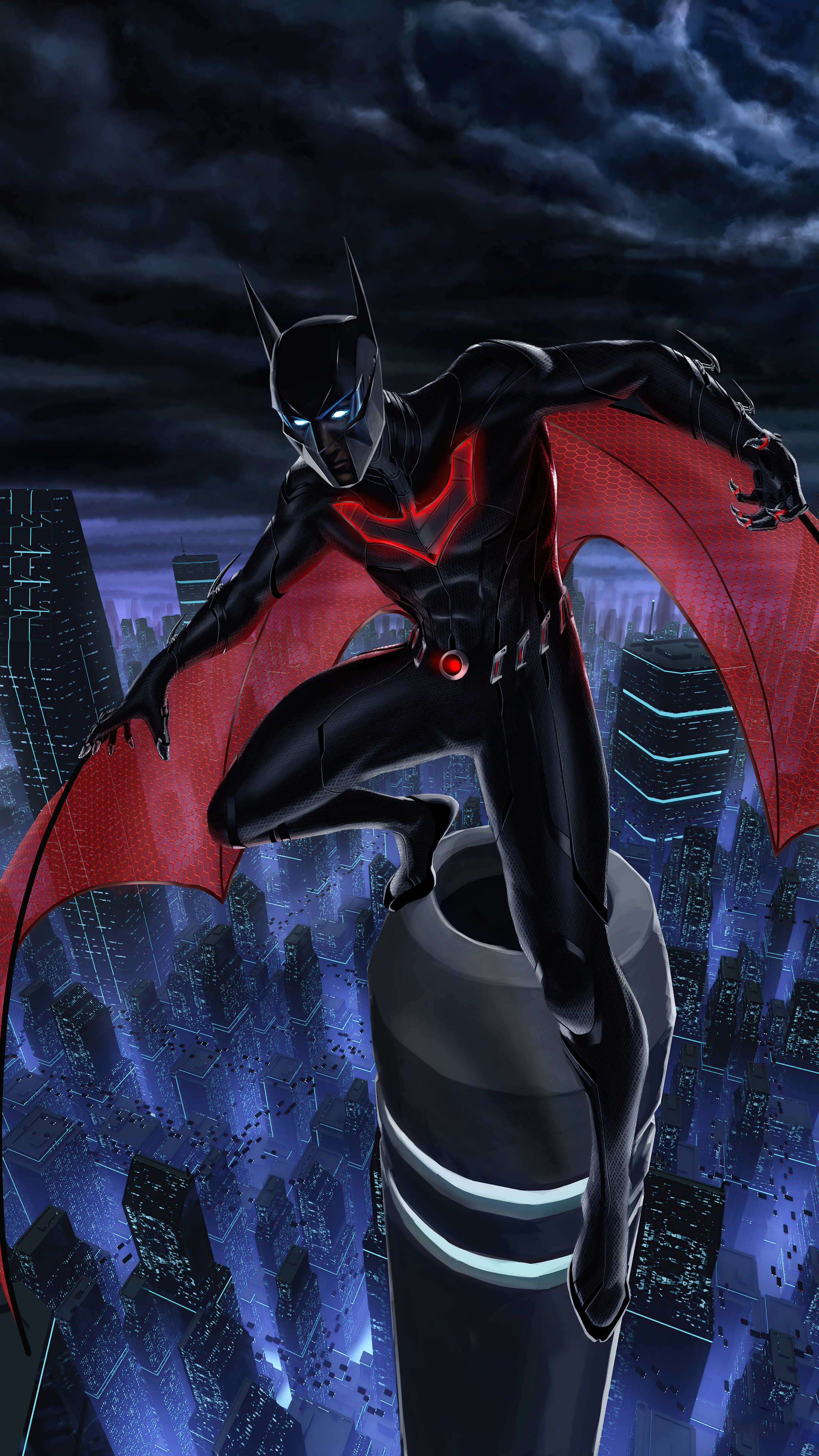 Batman Beyond artwork HD Phone Wallpaper