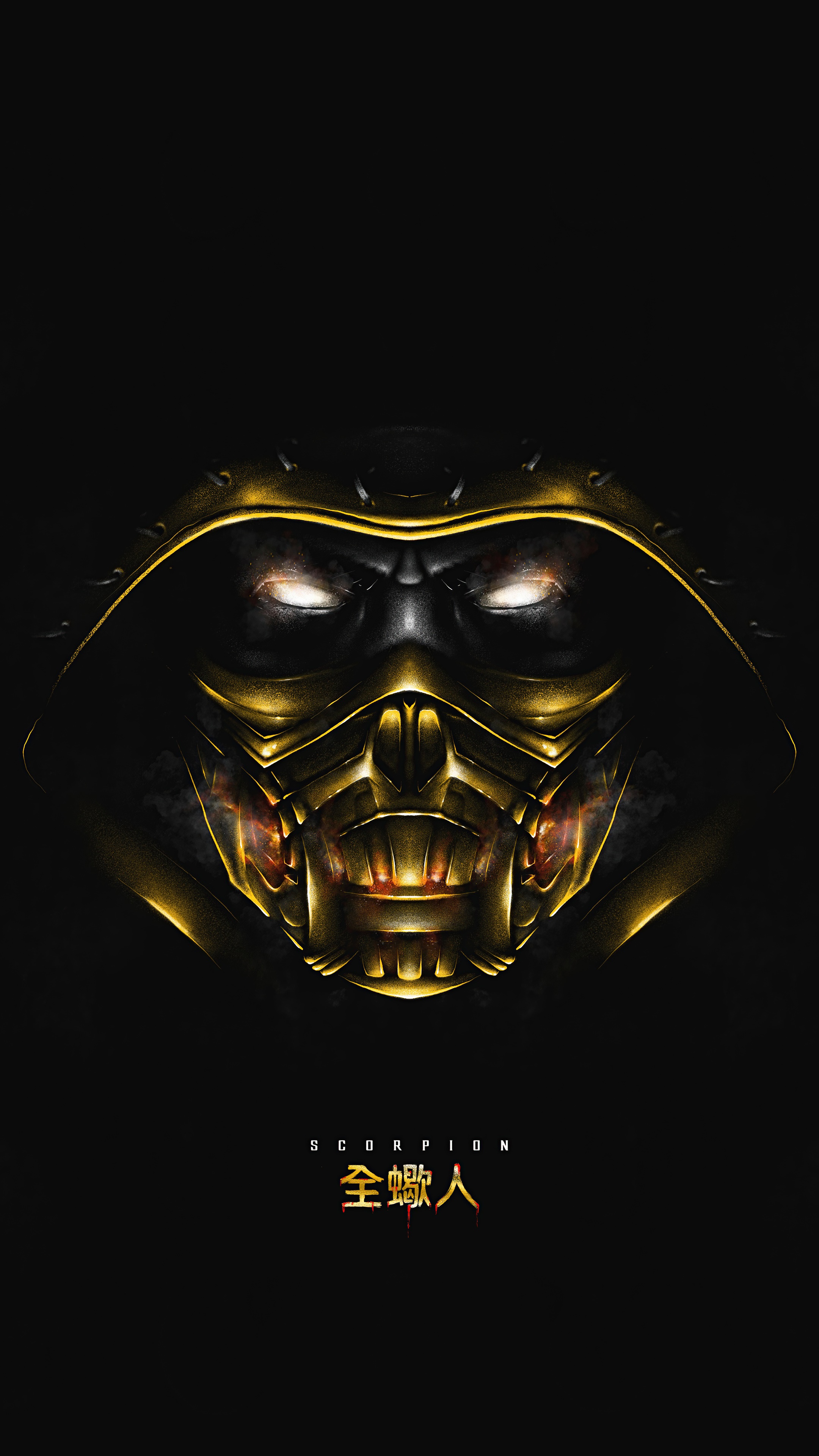 Scorpion from Mortal Kombat HD Phone Wallpaper