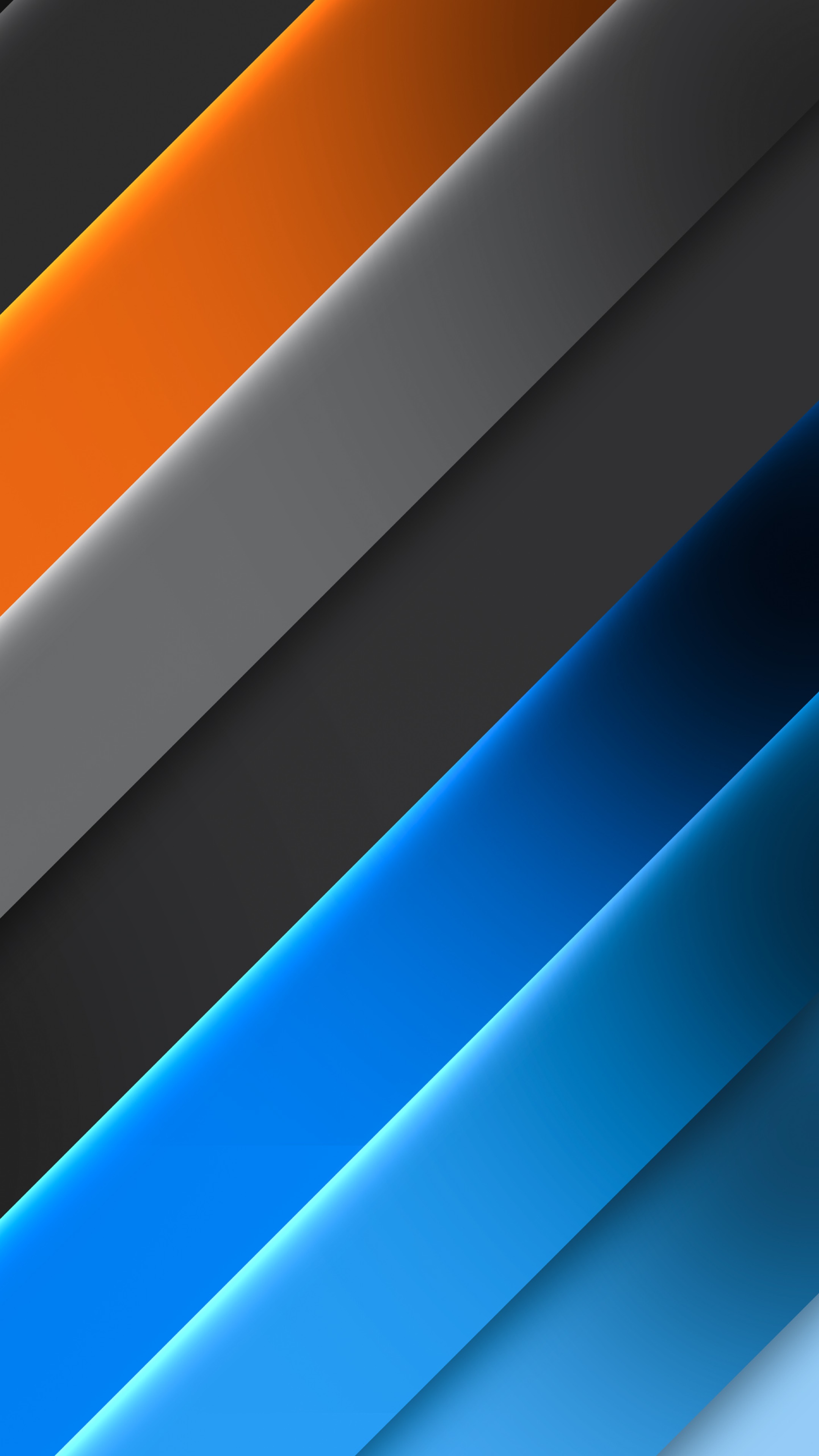Abstract diagonal stripes of orange, gray, and blue HD Phone Wallpaper
