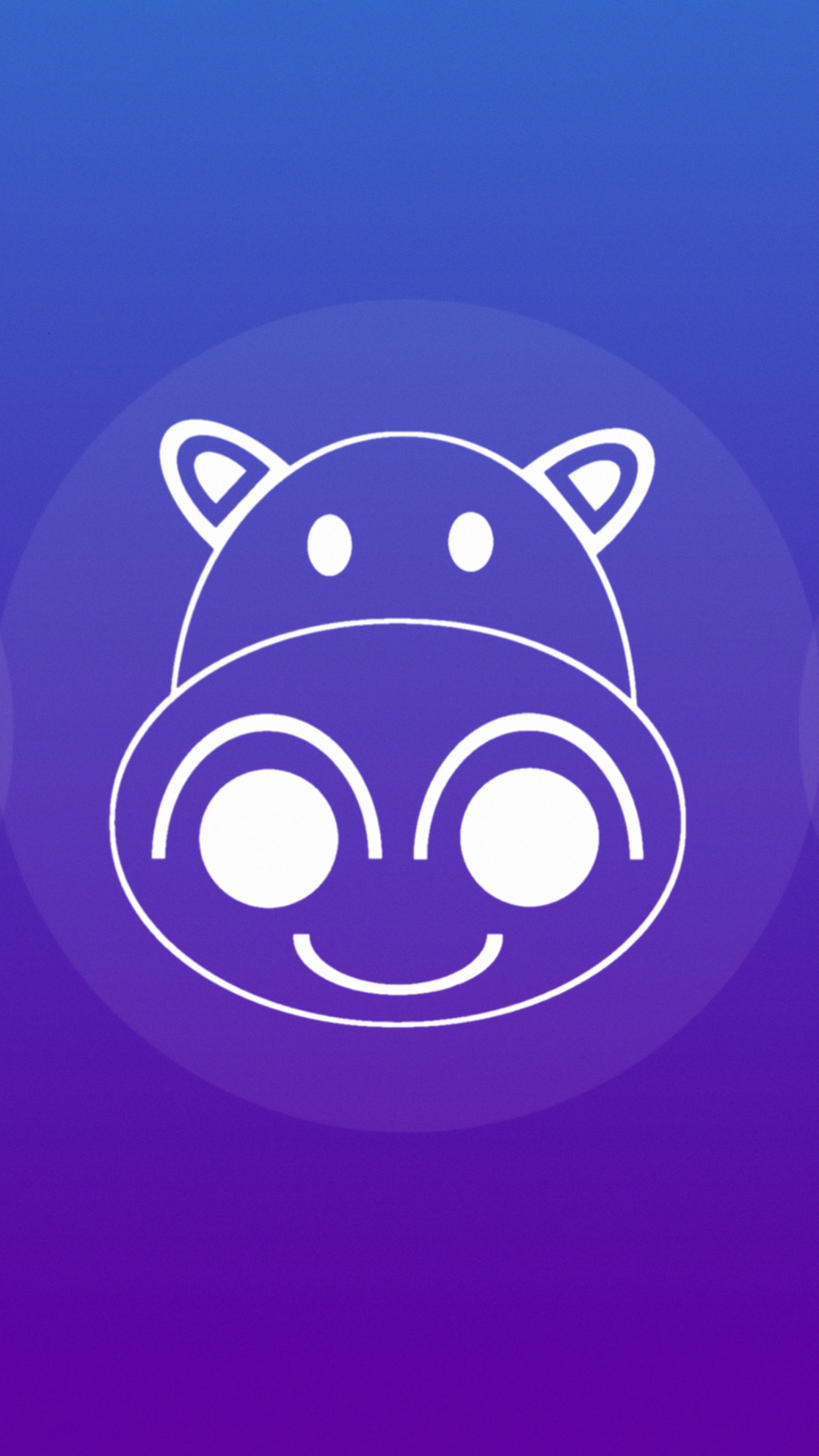 Ubuntu Linux Hippo Logo 4K HD Phone Wallpaper