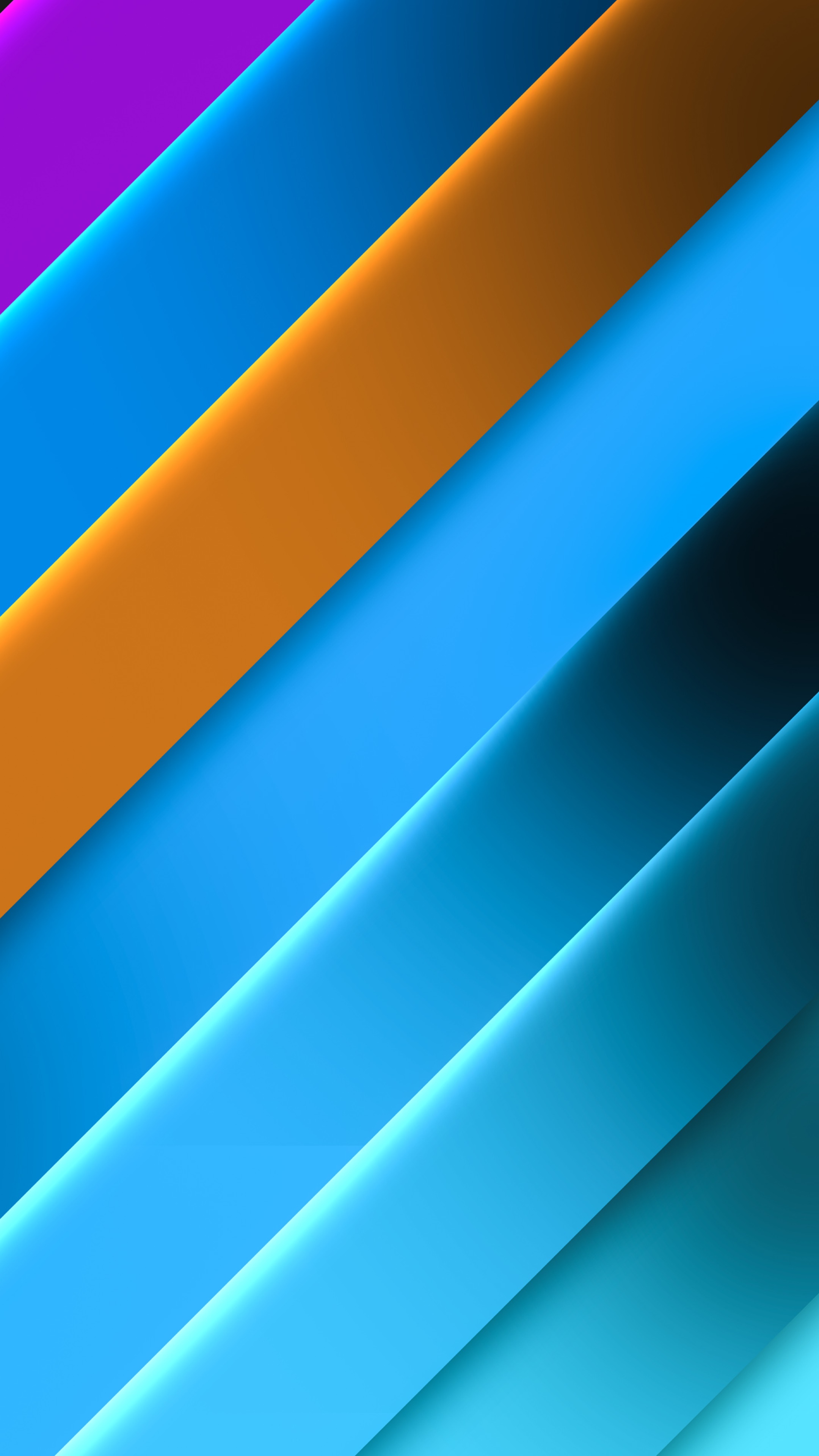 Abstract diagonal stripes of purple, orange, and blue HD Phone Wallpaper