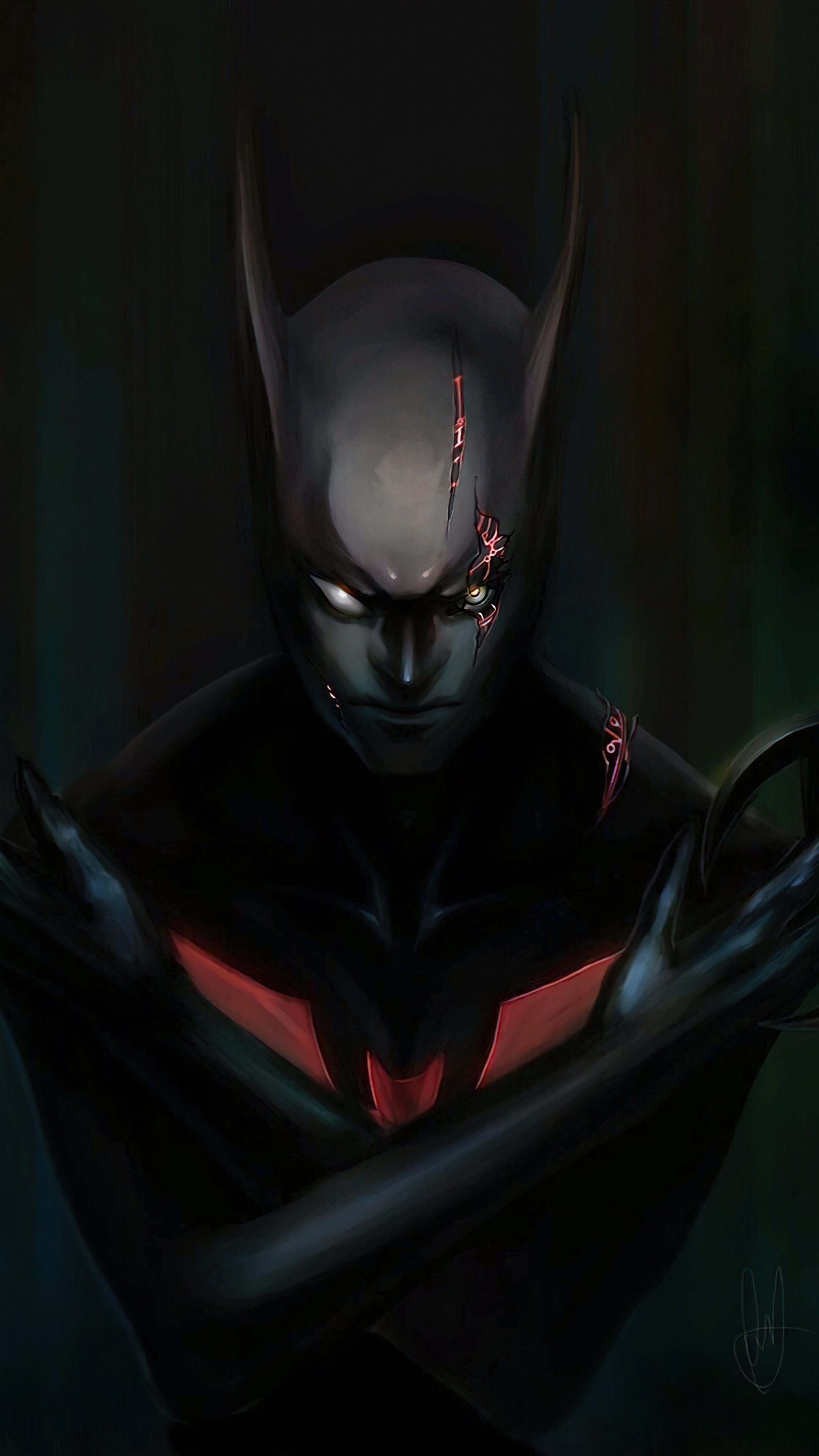 Batman Beyond artwork 4K HD Phone Wallpaper