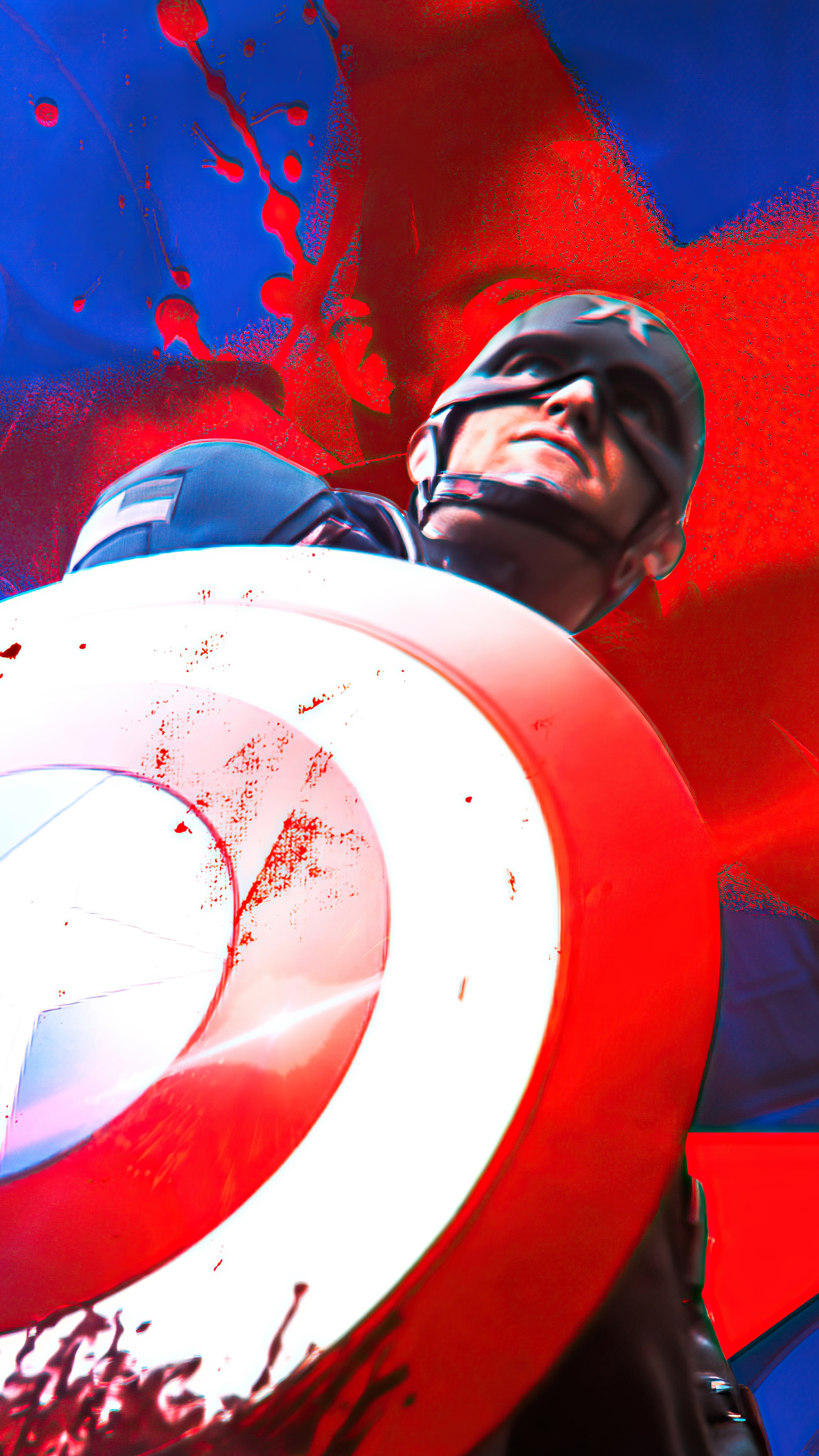 Captain America artwork 4K HD Phone Wallpaper