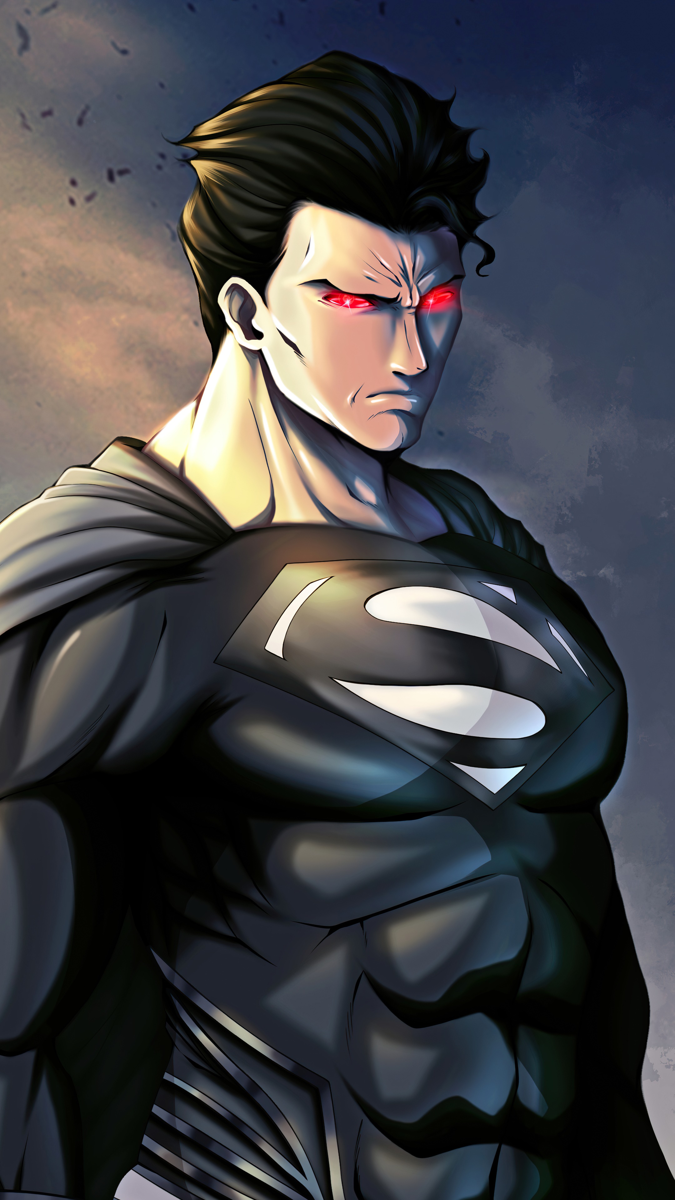 Superman from Justice League in black suit 4K HD Phone Wallpaper